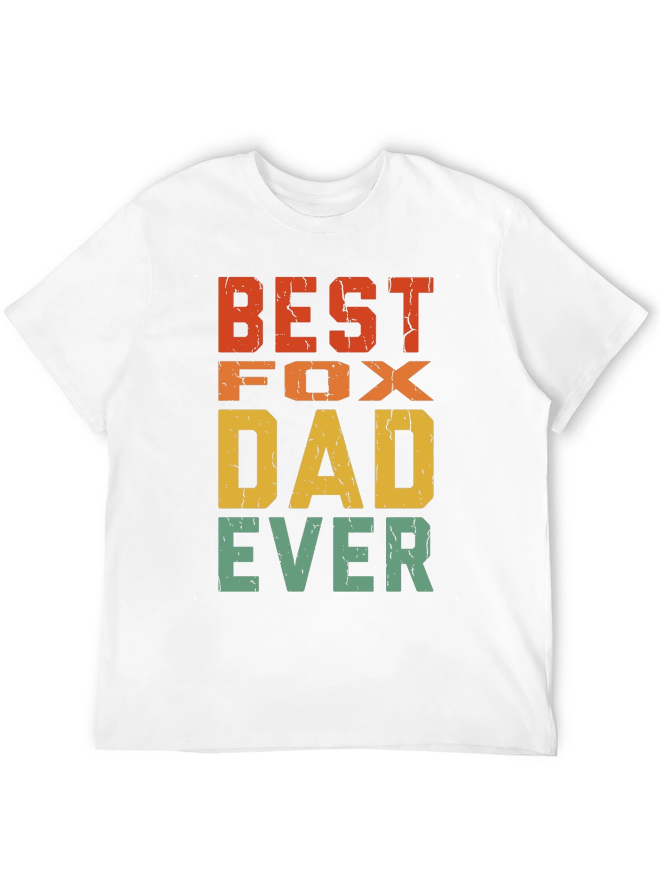Best Fox Dad Ever T-Shirt - Retro Design