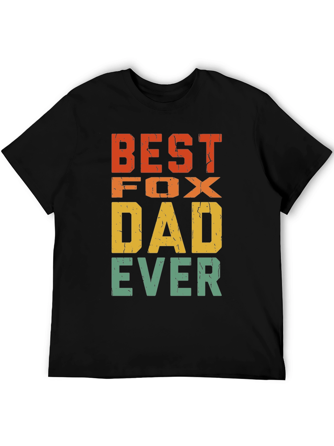 Best Fox Dad Ever T-Shirt - Retro Design