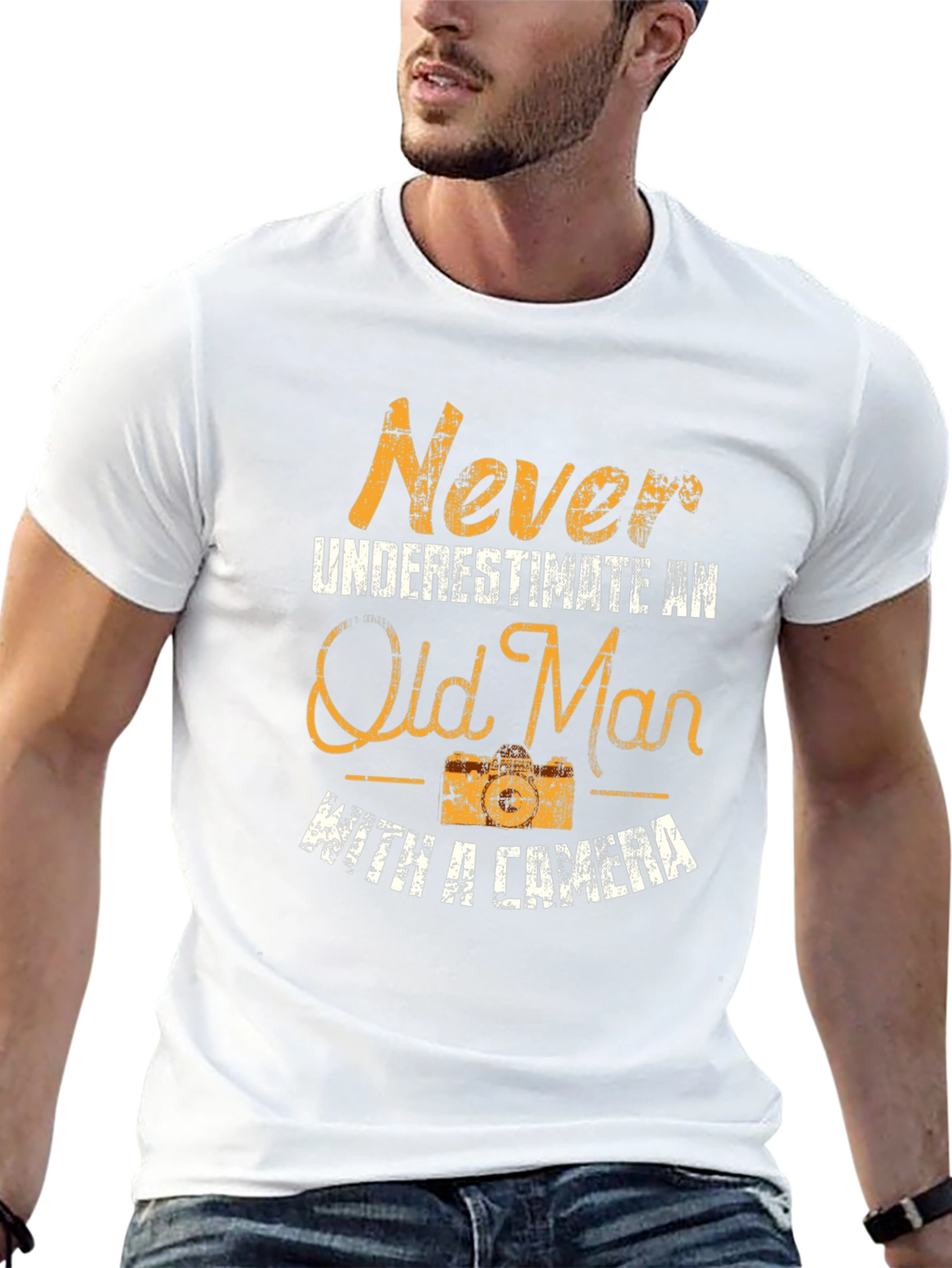 Old Man Camera T-Shirt