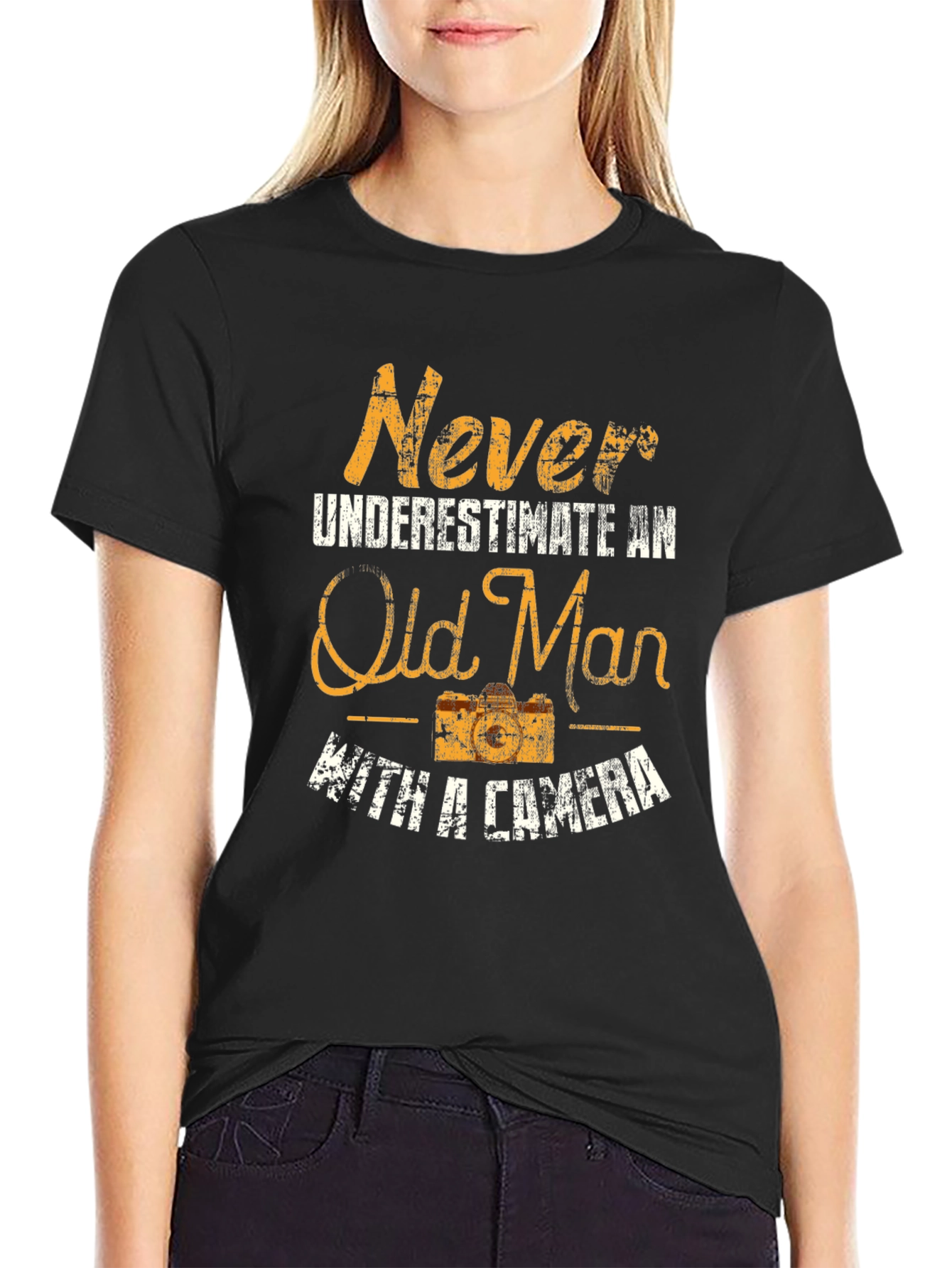 Old Man Camera T-Shirt