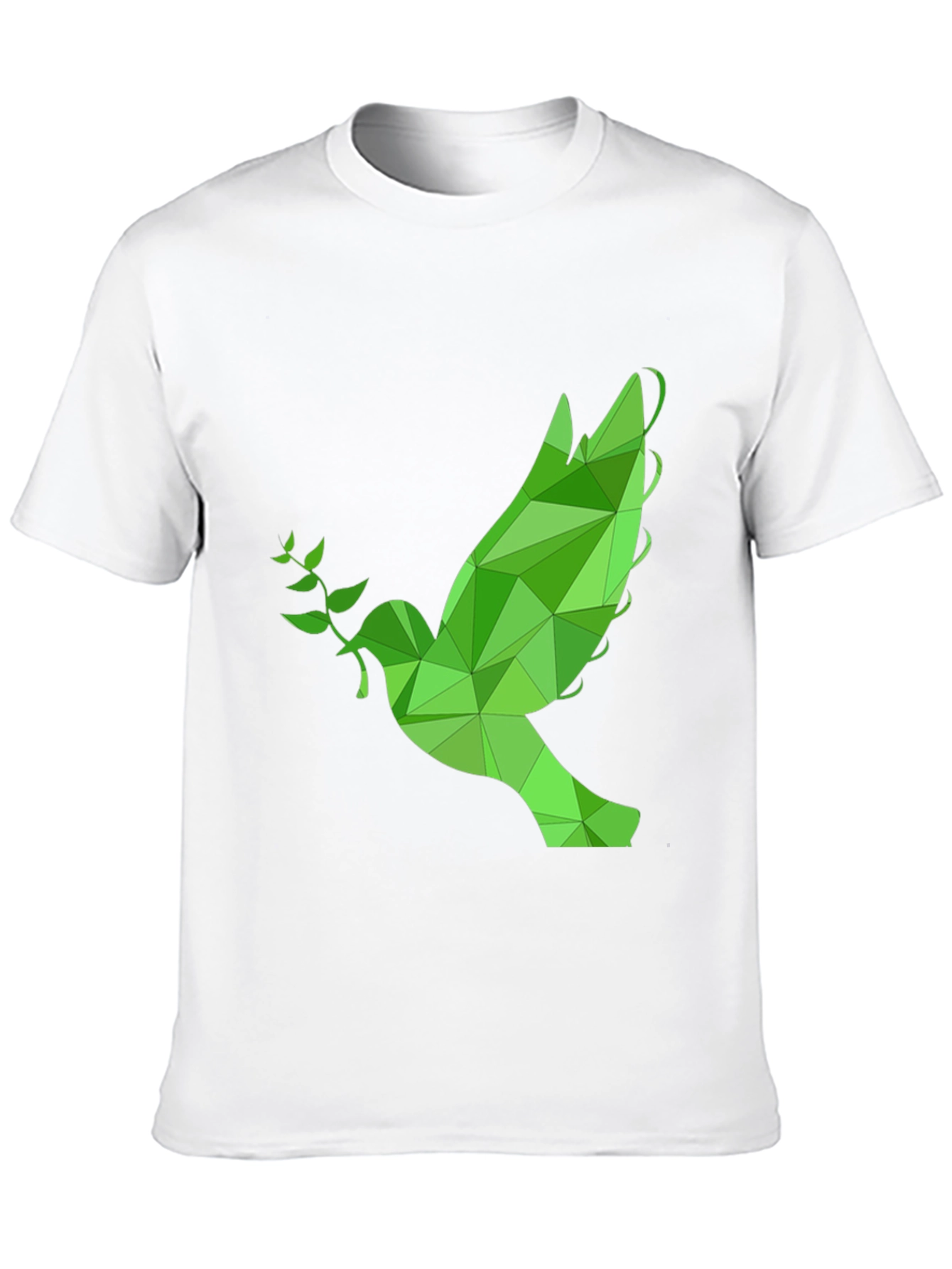 Geometric Peace Dove T-Shirt - Stylish Graphic Tee