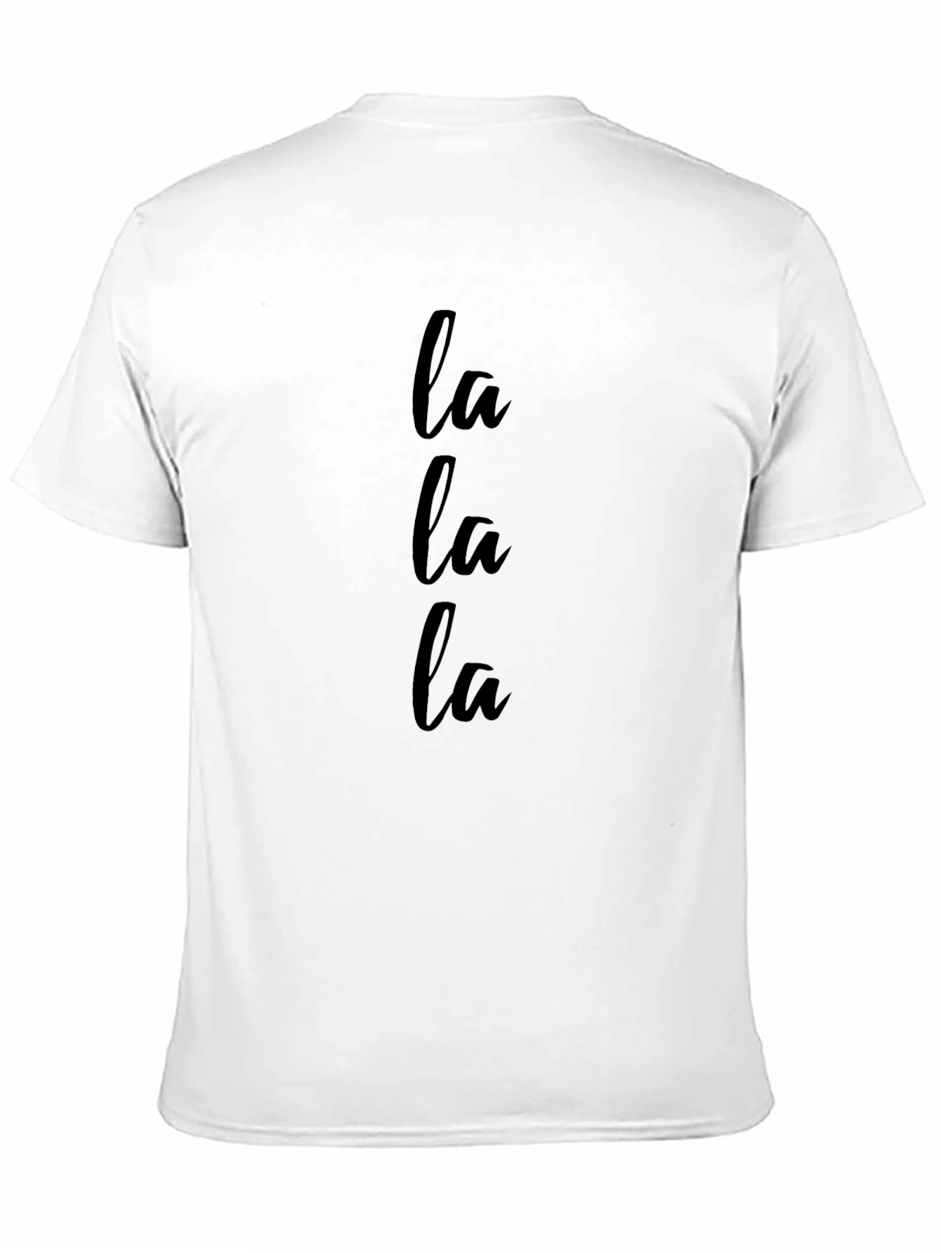 La La La Graphic Print Crew Neck Tee