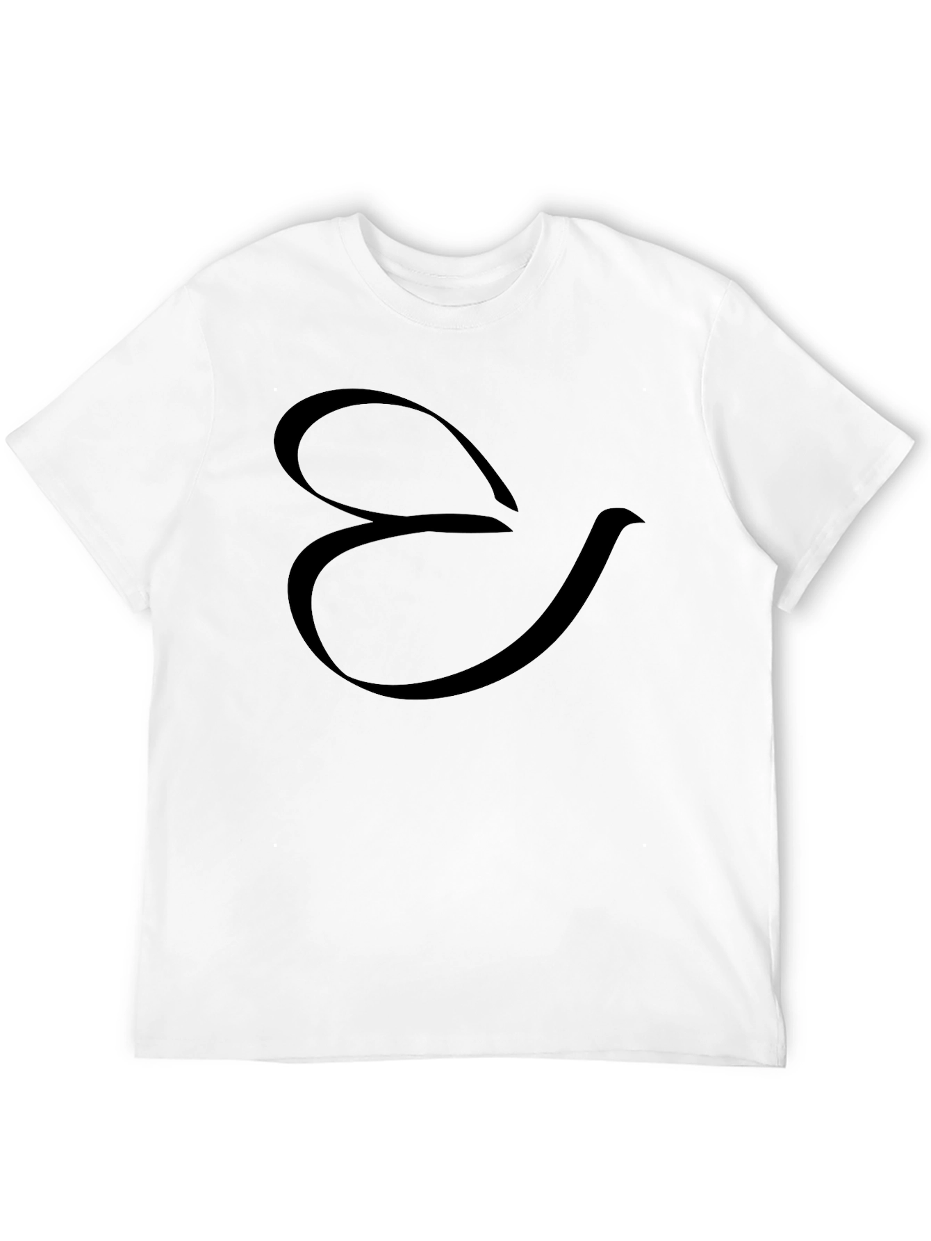 Stylish Black T-Shirt with Abstract Design