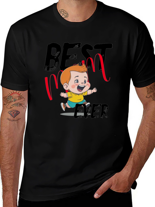 Best Mom Ever T-Shirt - Cute Cartoon Design