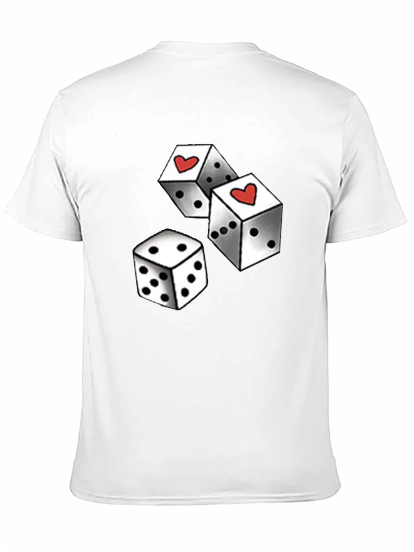 Dice with Heart Black Graphic Tee