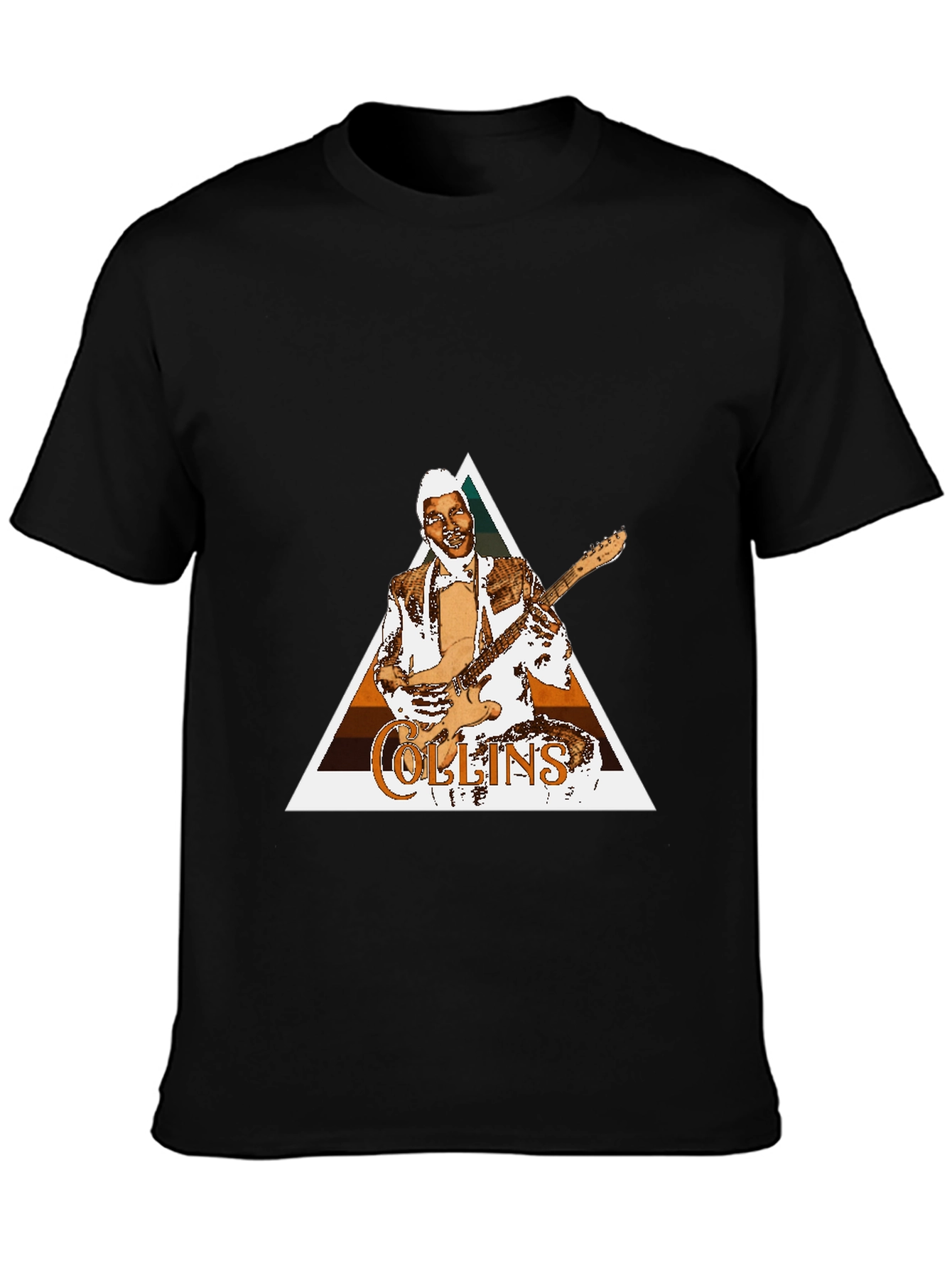 Collins Guitarist T-Shirt - Retro Design