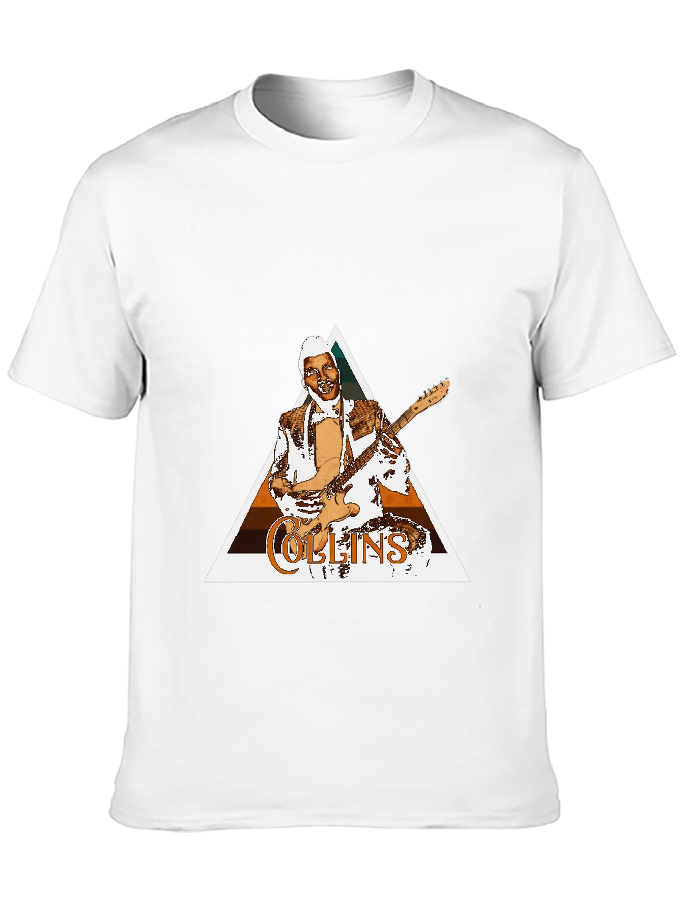 Collins Guitarist T-Shirt - Retro Design