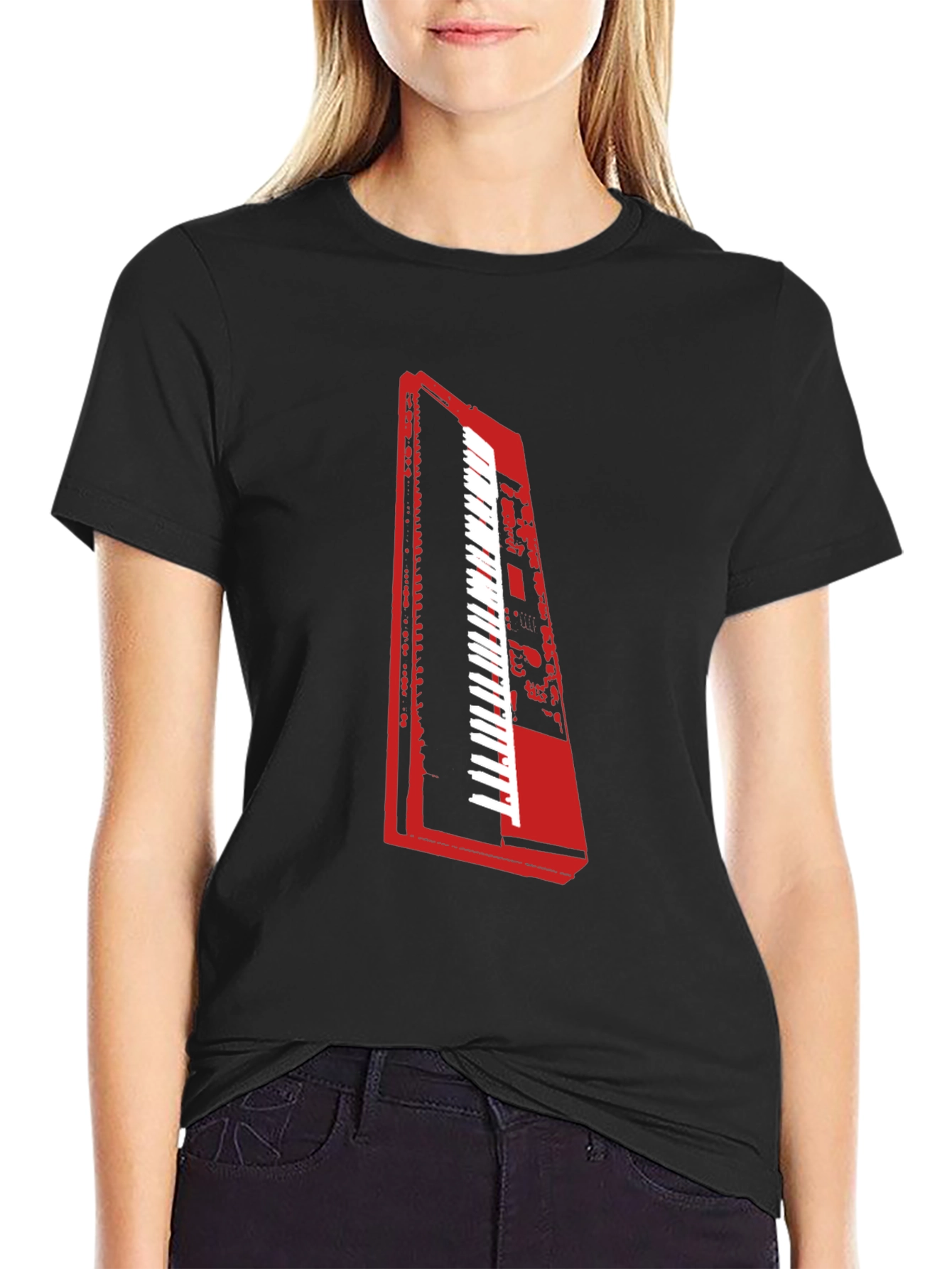Keyboard Graphic Tee - Music Lover T-Shirt