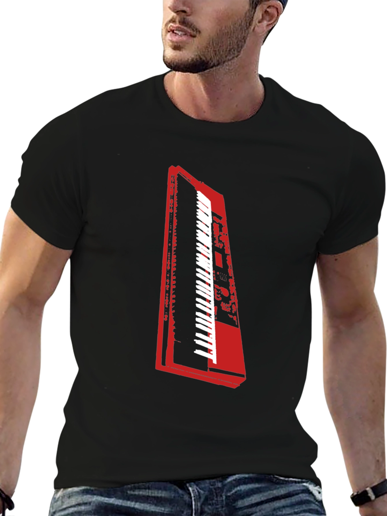 Keyboard Graphic Tee - Music Lover T-Shirt