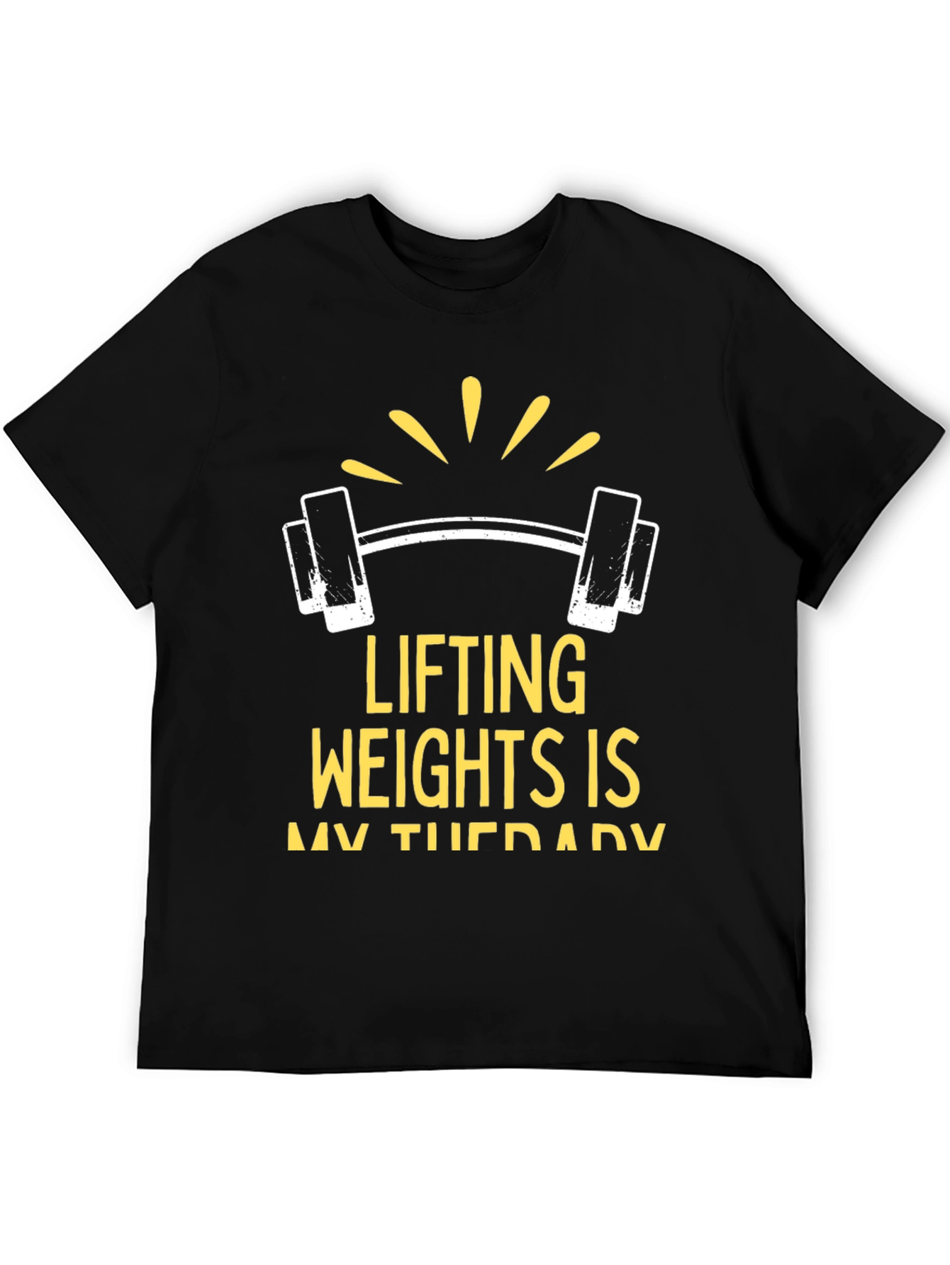 Lifting Weights Therapy Graphic T-Shirt