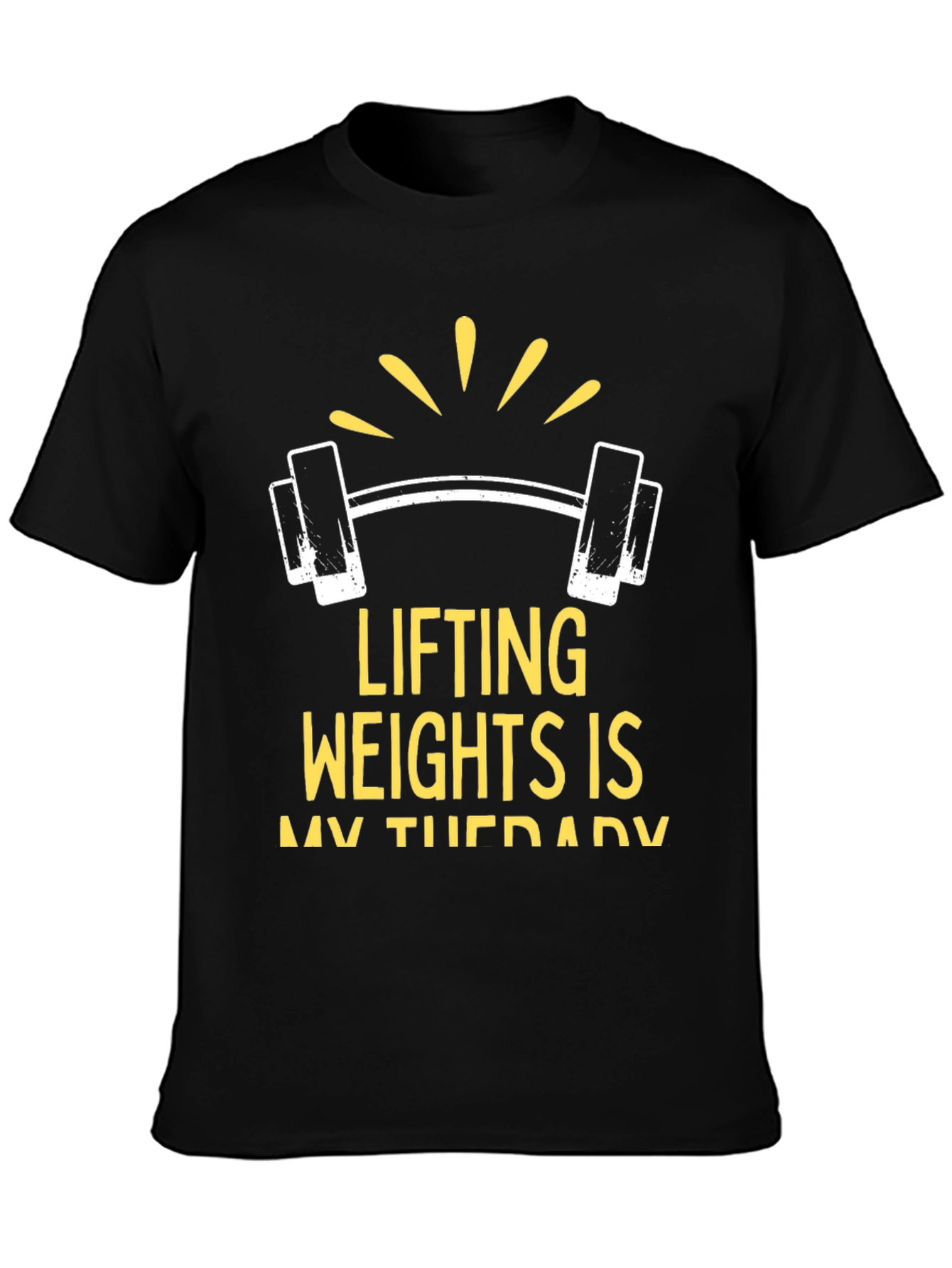 Lifting Weights Therapy Graphic T-Shirt