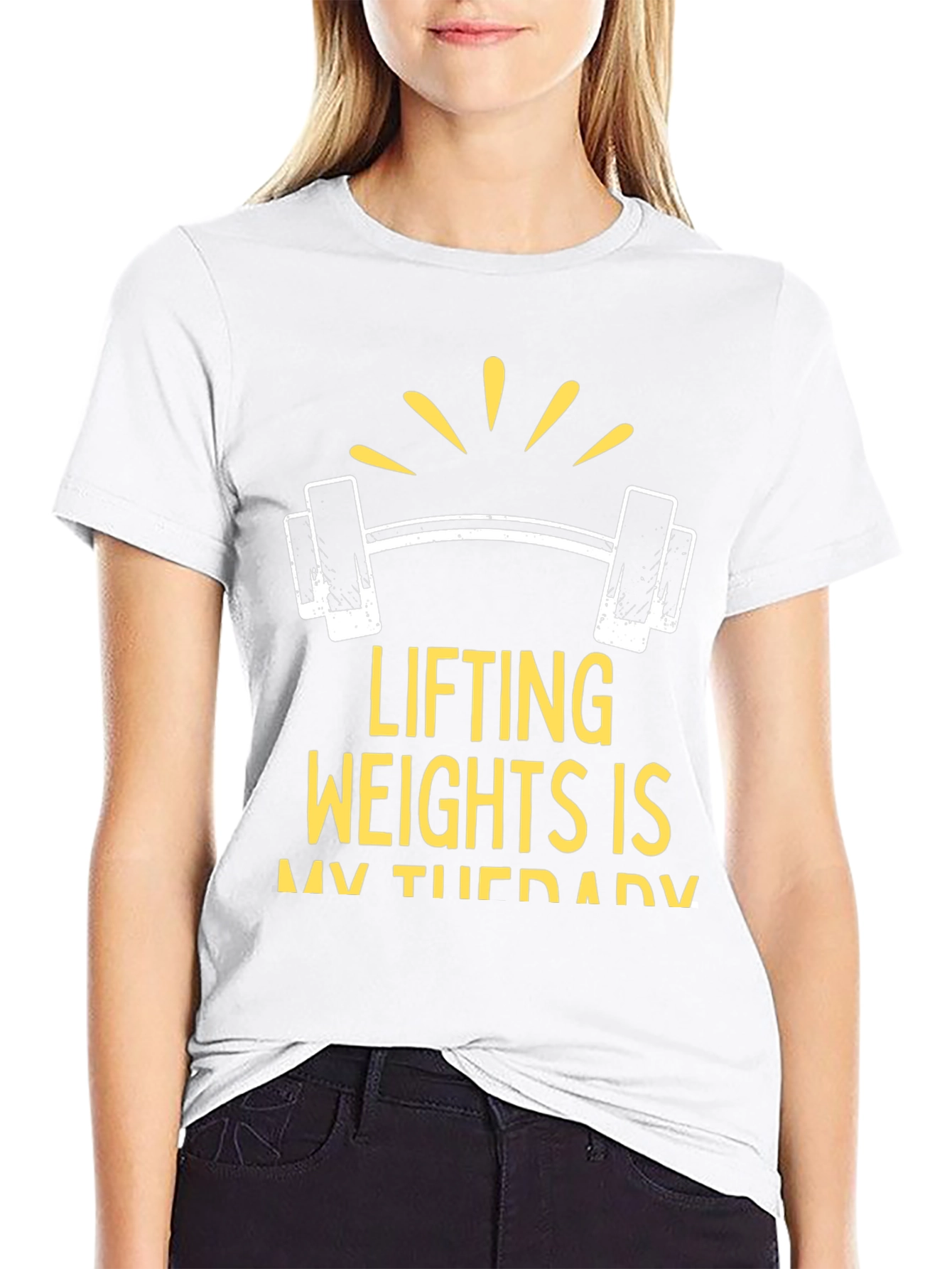 Lifting Weights Therapy Graphic T-Shirt