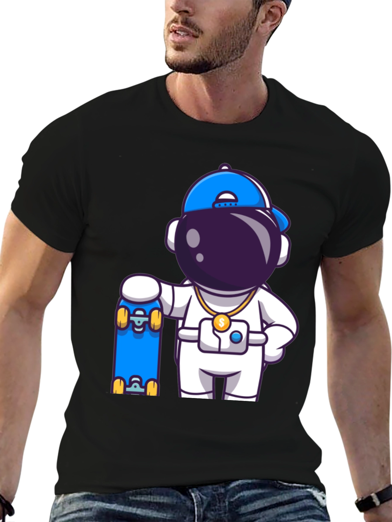 Skater Astronaut Graphic Tee