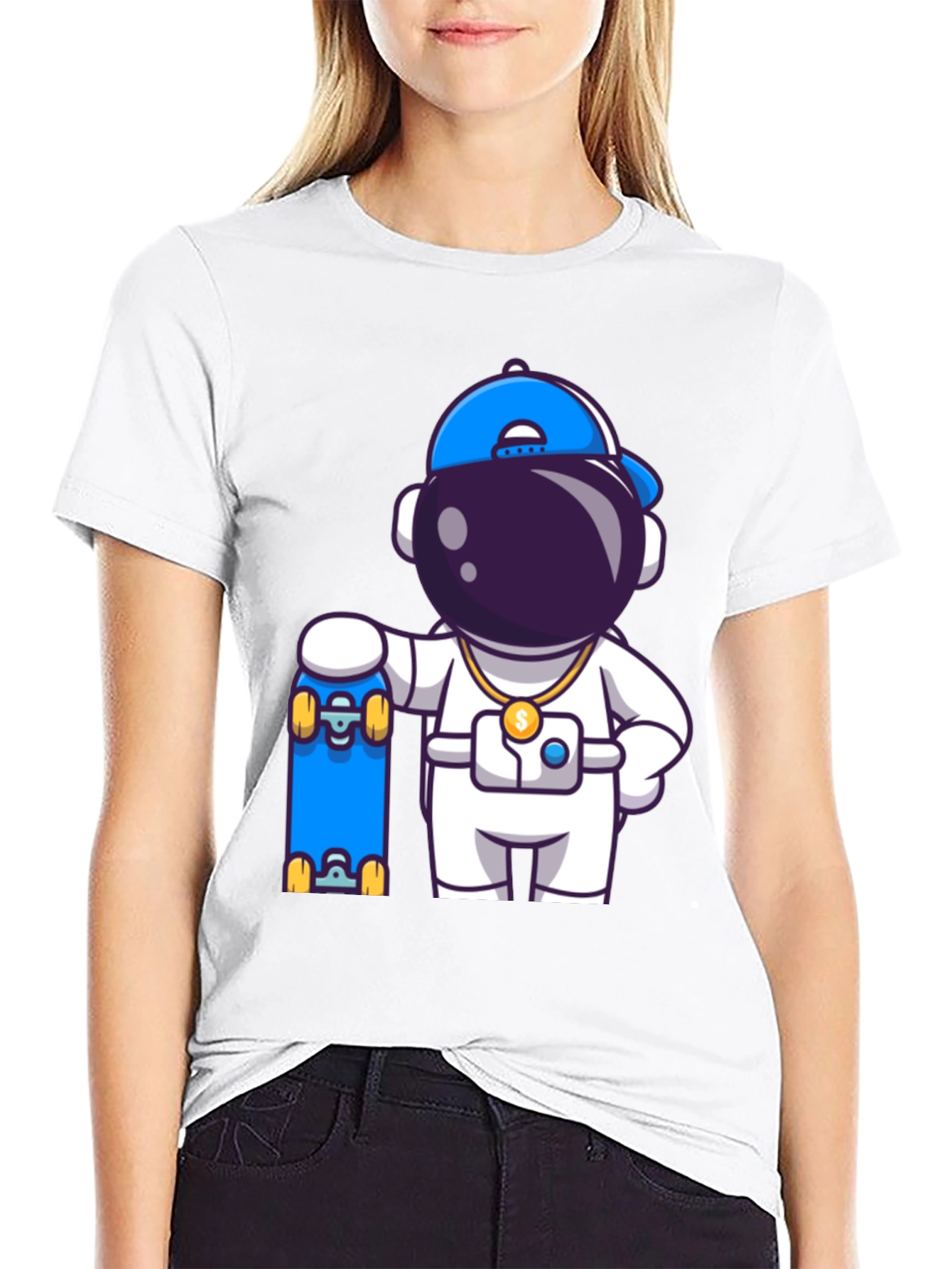 Skater Astronaut Graphic Tee
