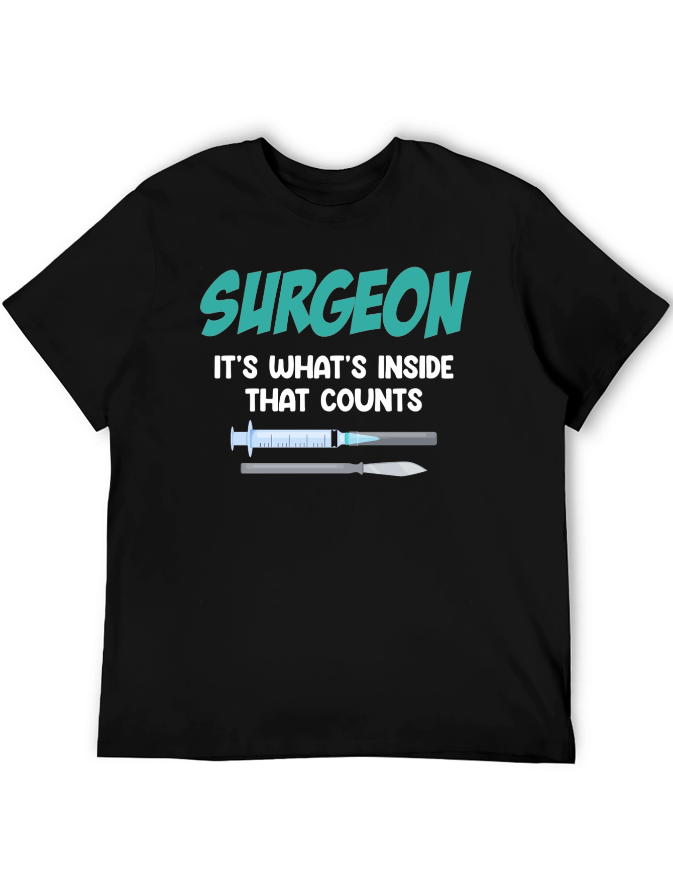 Surgeon Inside Counts T-Shirt - Medical Profession Tee