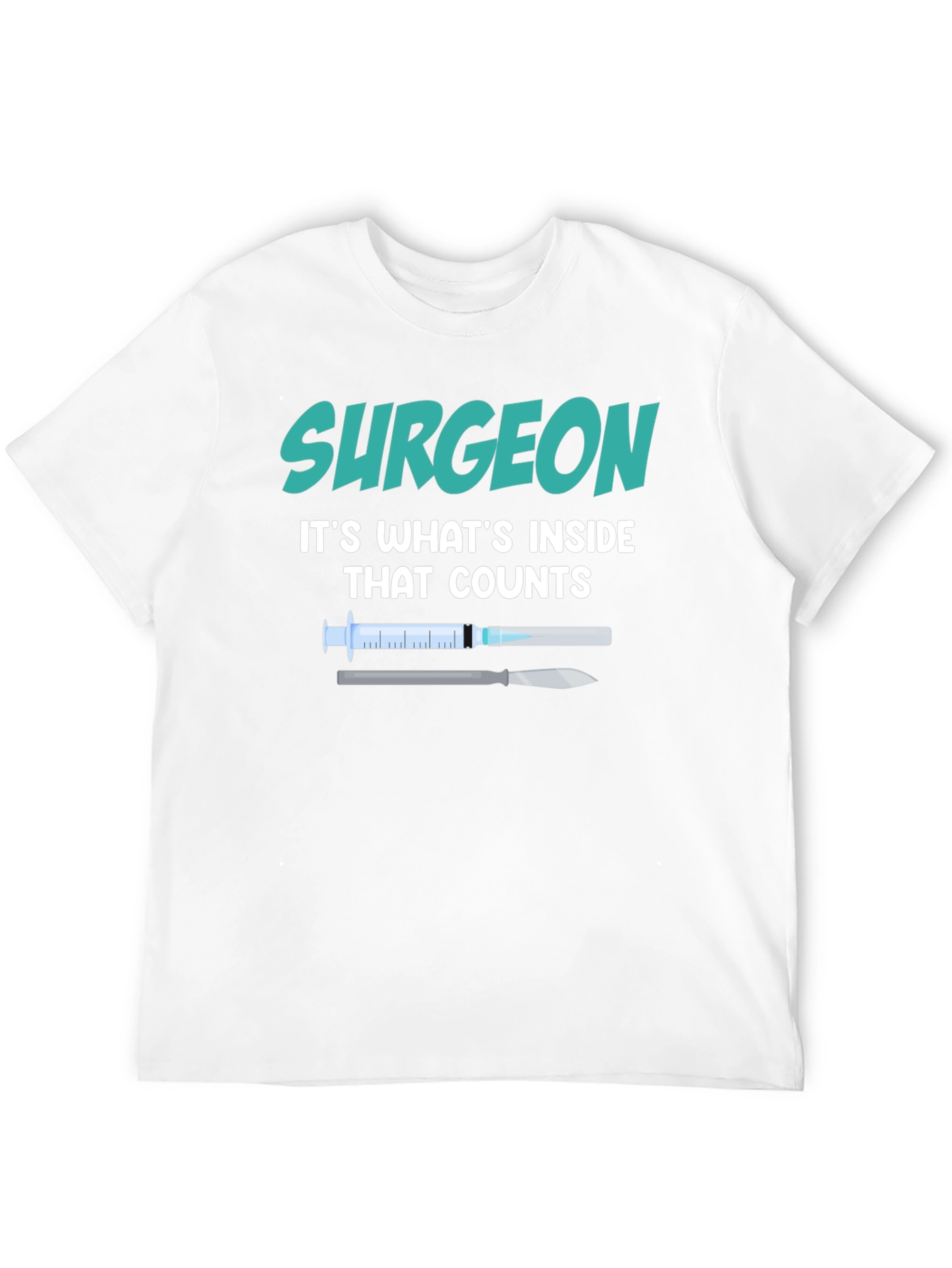 Surgeon Inside Counts T-Shirt - Medical Profession Tee