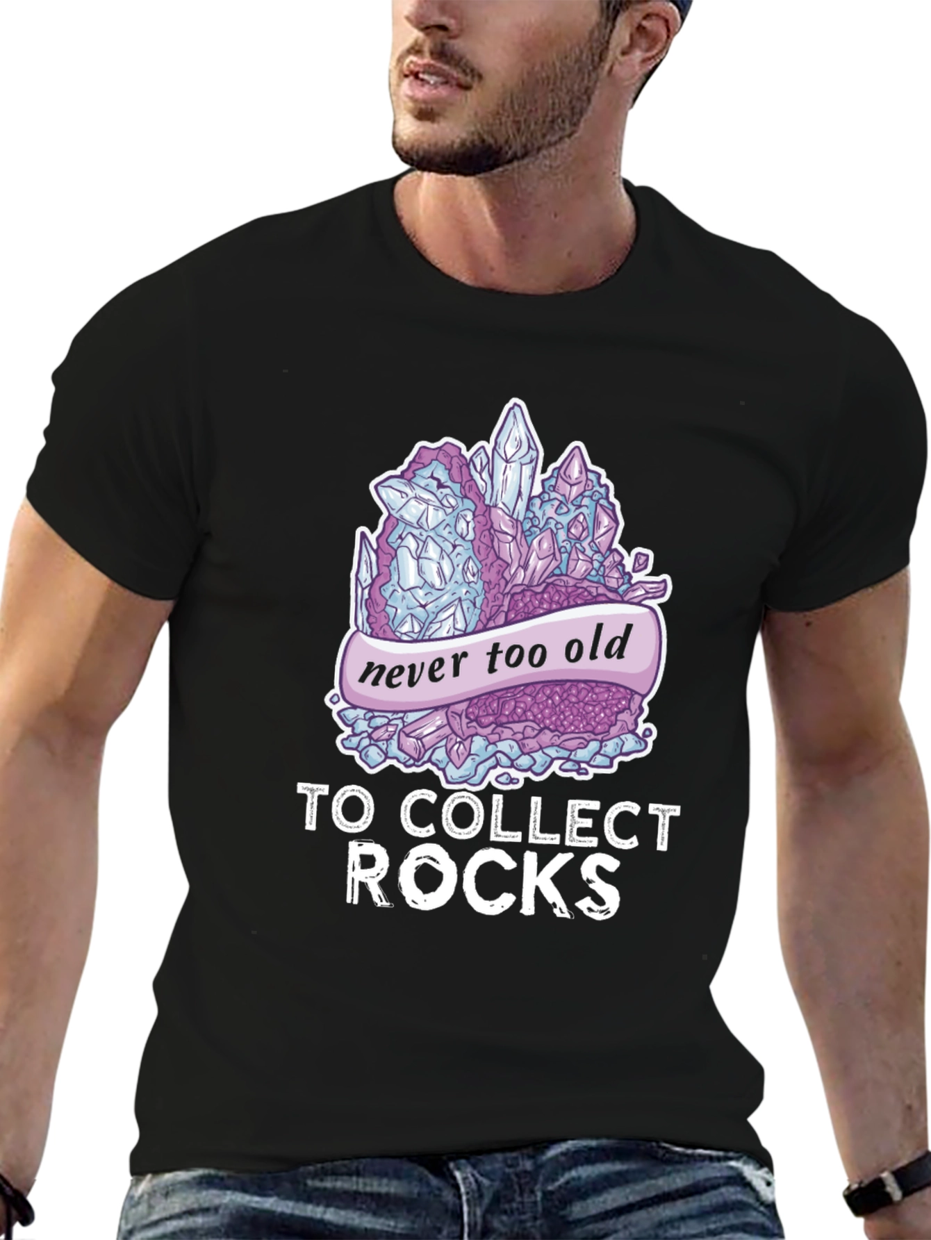 Never Too Old To Collect Rocks T-Shirt
