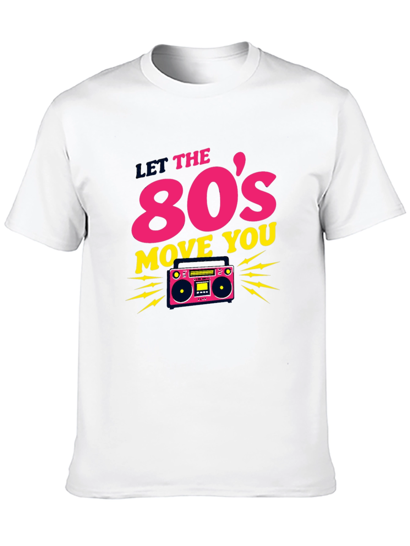 Retro 80s Move You Black T-Shirt