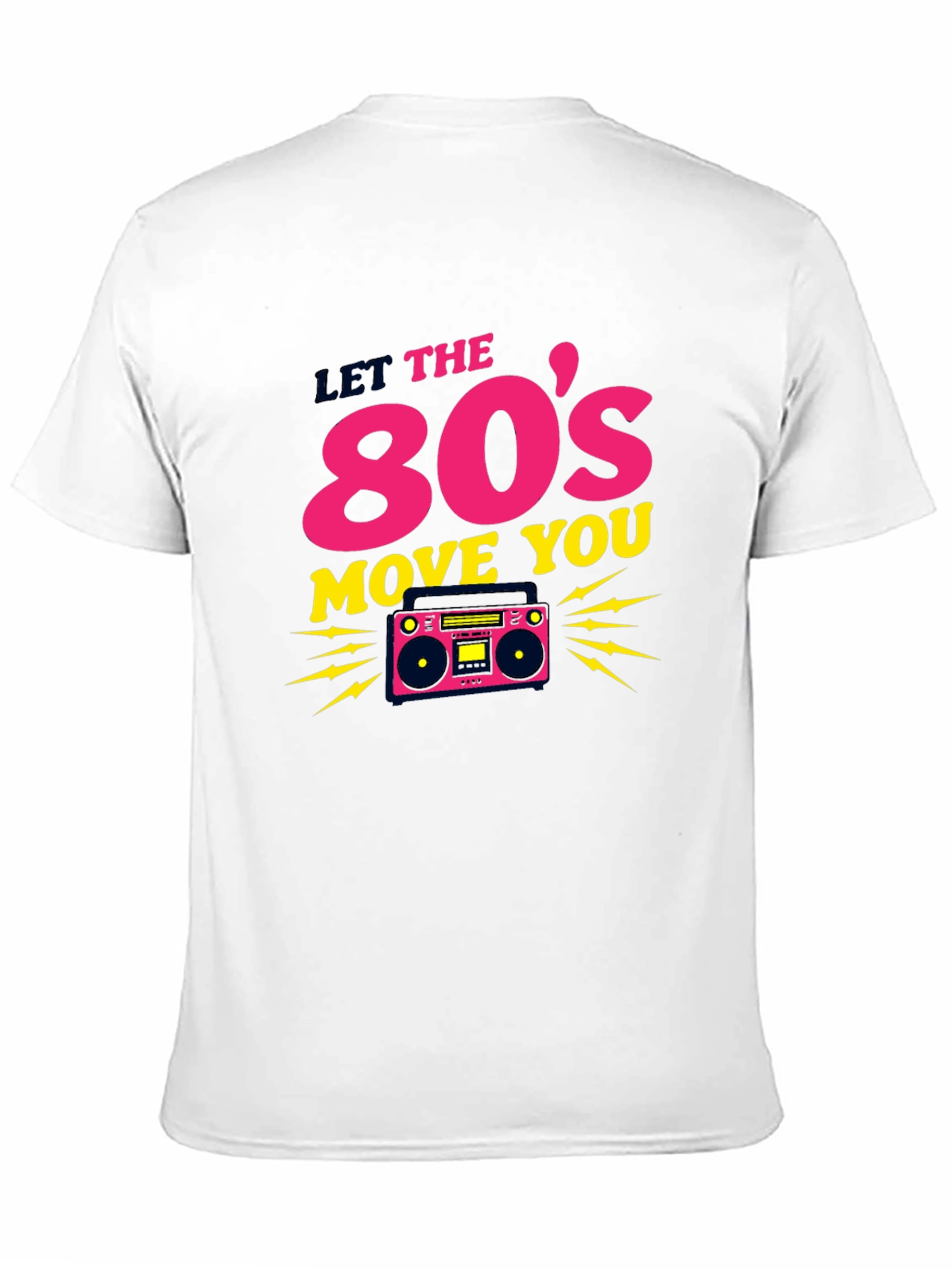 Retro 80s Move You Black T-Shirt