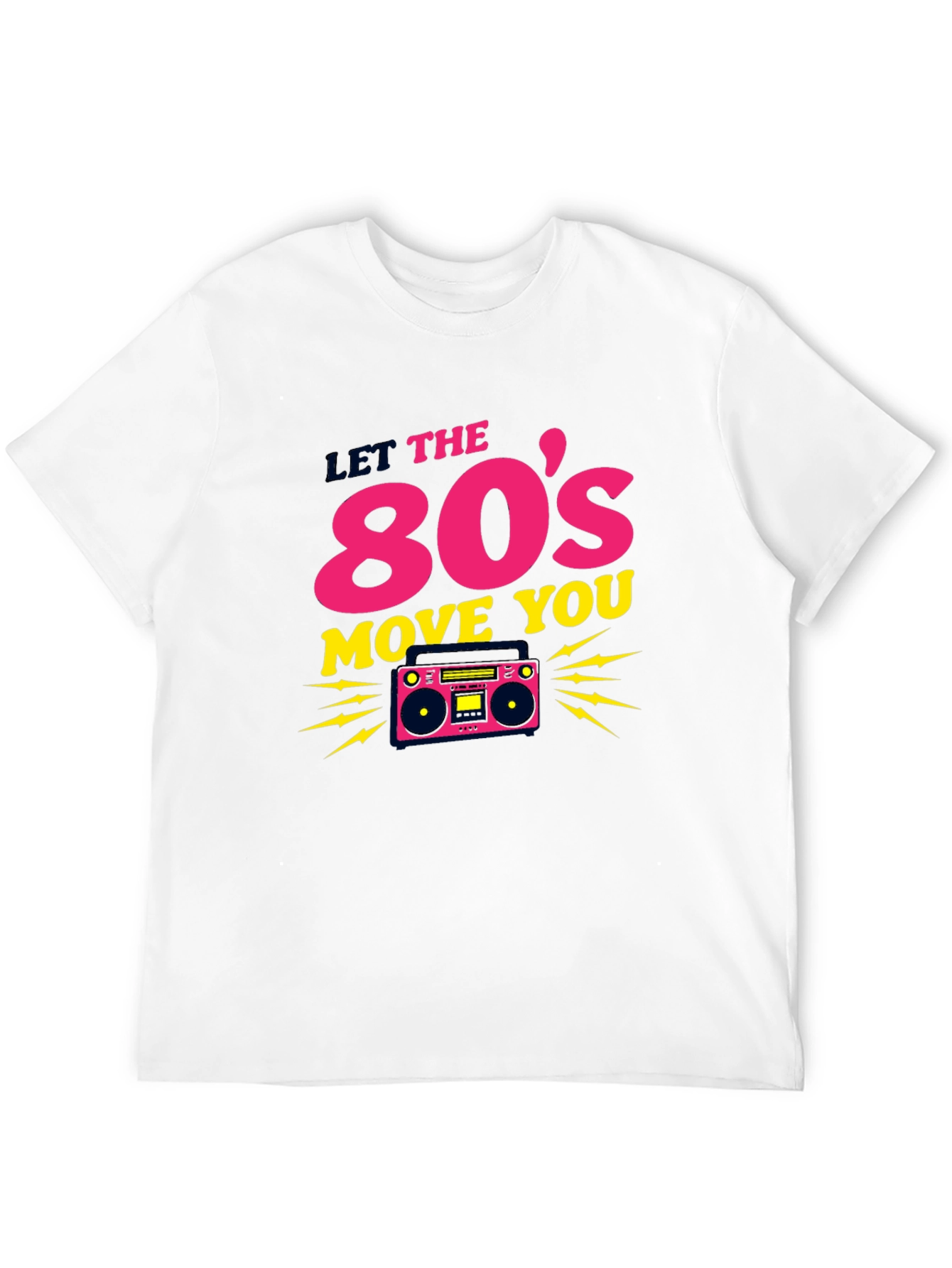 Retro 80s Move You Black T-Shirt