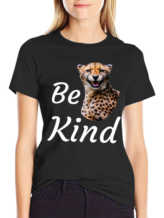 Be Kind Cheetah Graphic T-Shirt