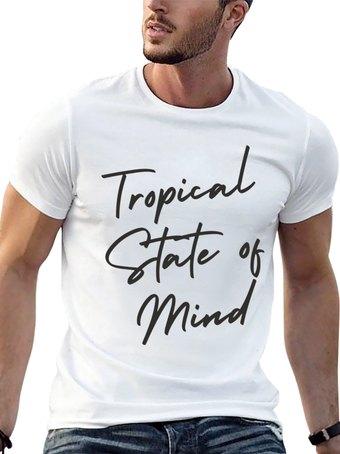 Tropical State of Mind Black T-Shirt