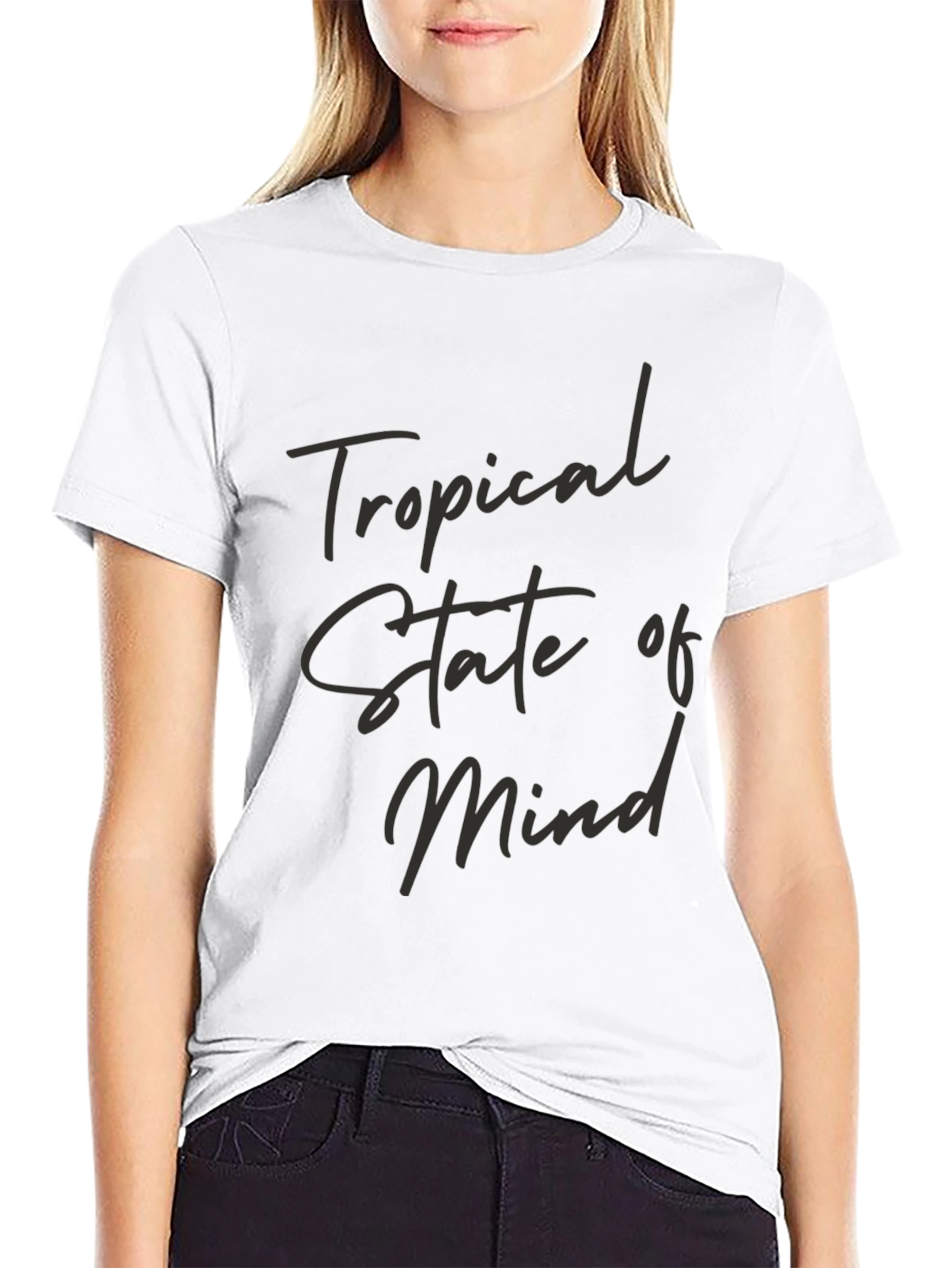 Tropical State of Mind Black T-Shirt