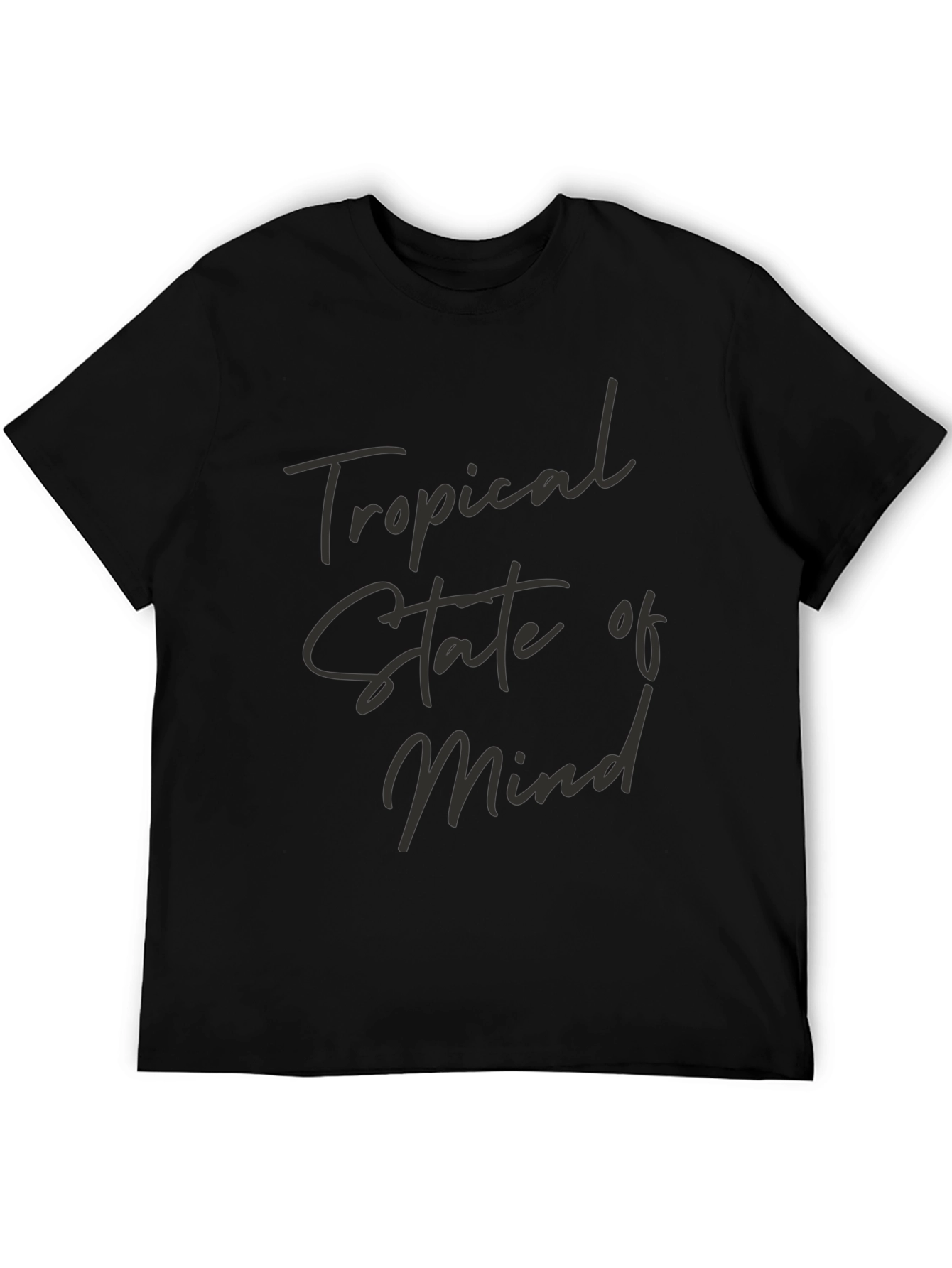 Tropical State of Mind Black T-Shirt