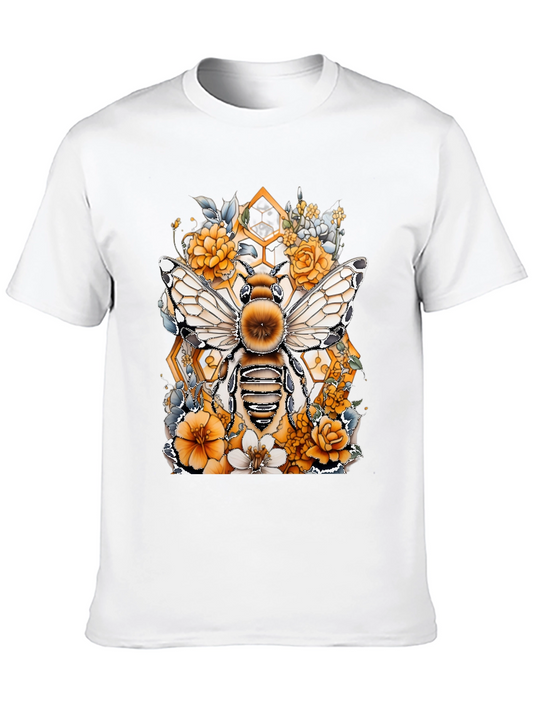 Bee & Floral Graphic T-Shirt