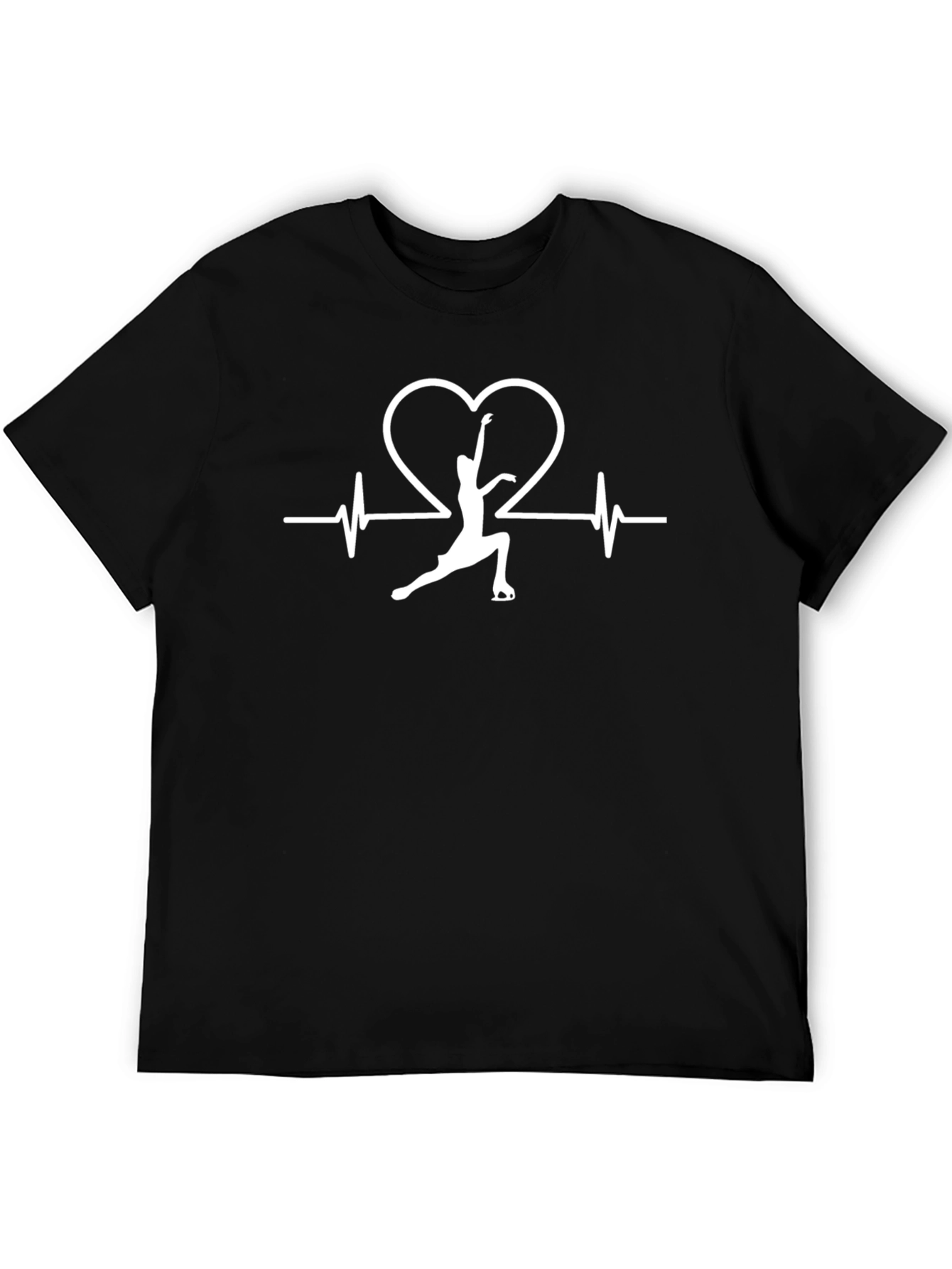 Figure Skating Heartbeat T-Shirt