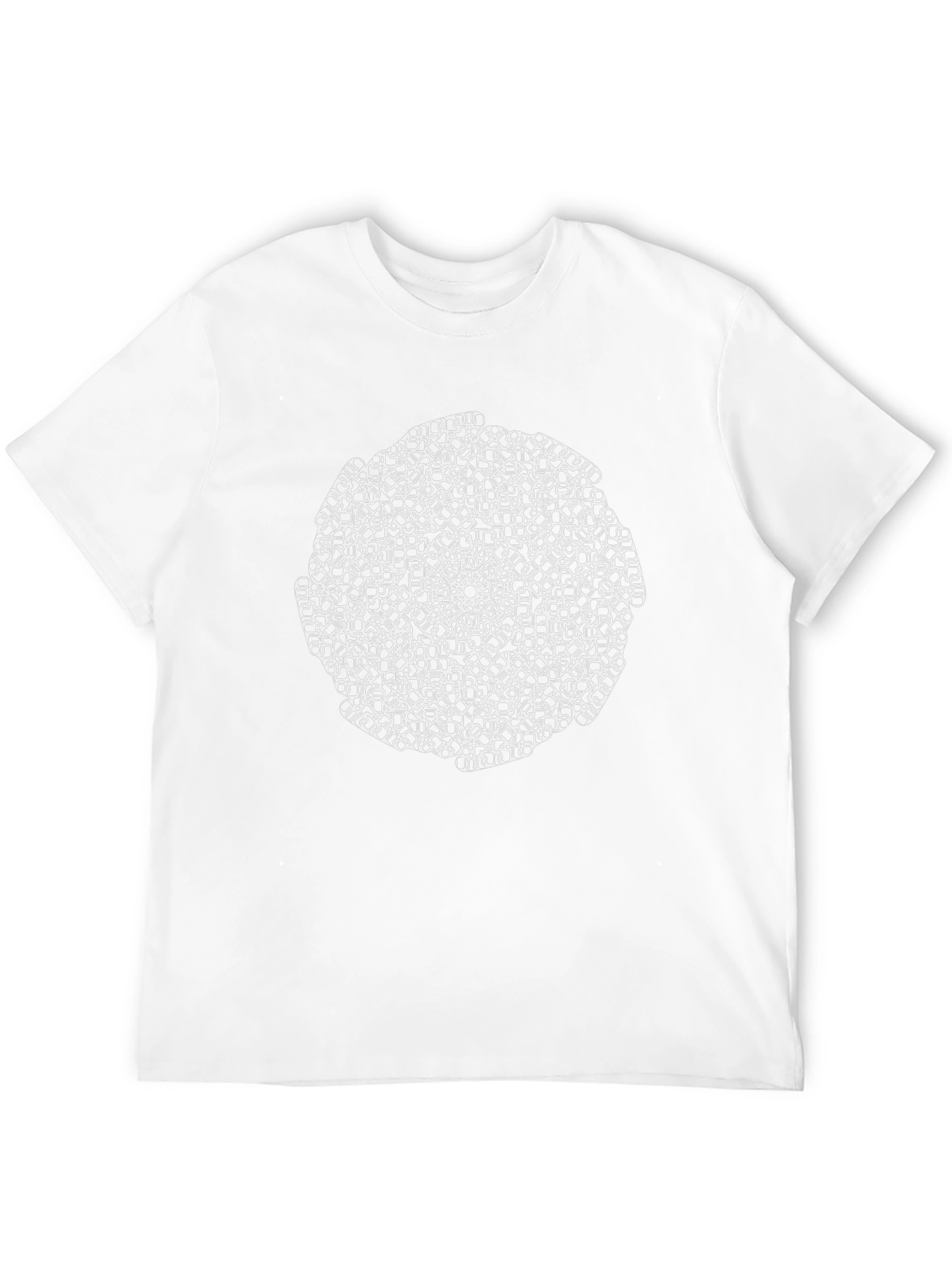 Abstract Geometric Mandala Black T-Shirt