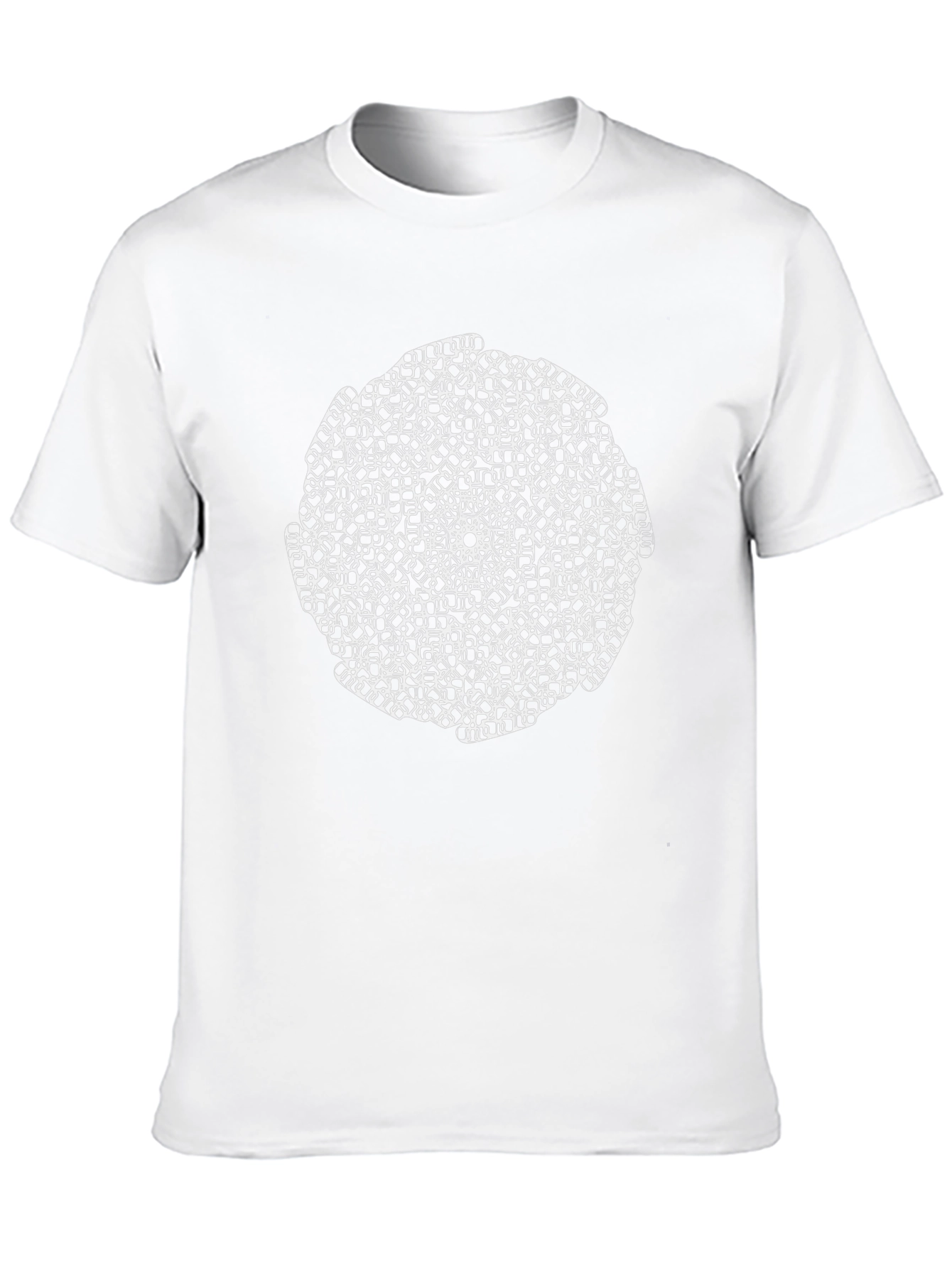 Abstract Geometric Mandala Black T-Shirt
