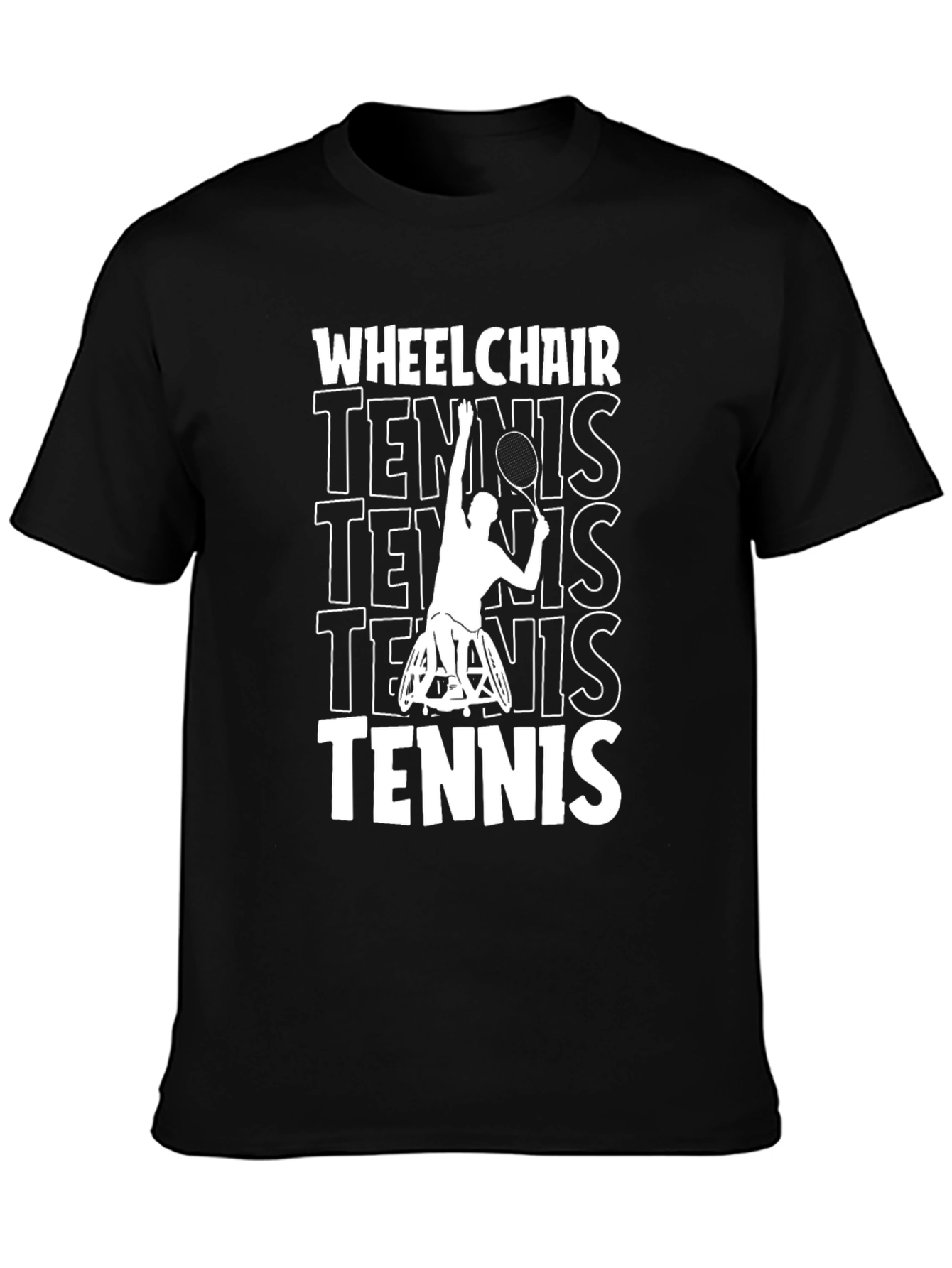 Wheelchair Tennis Graphic T-Shirt