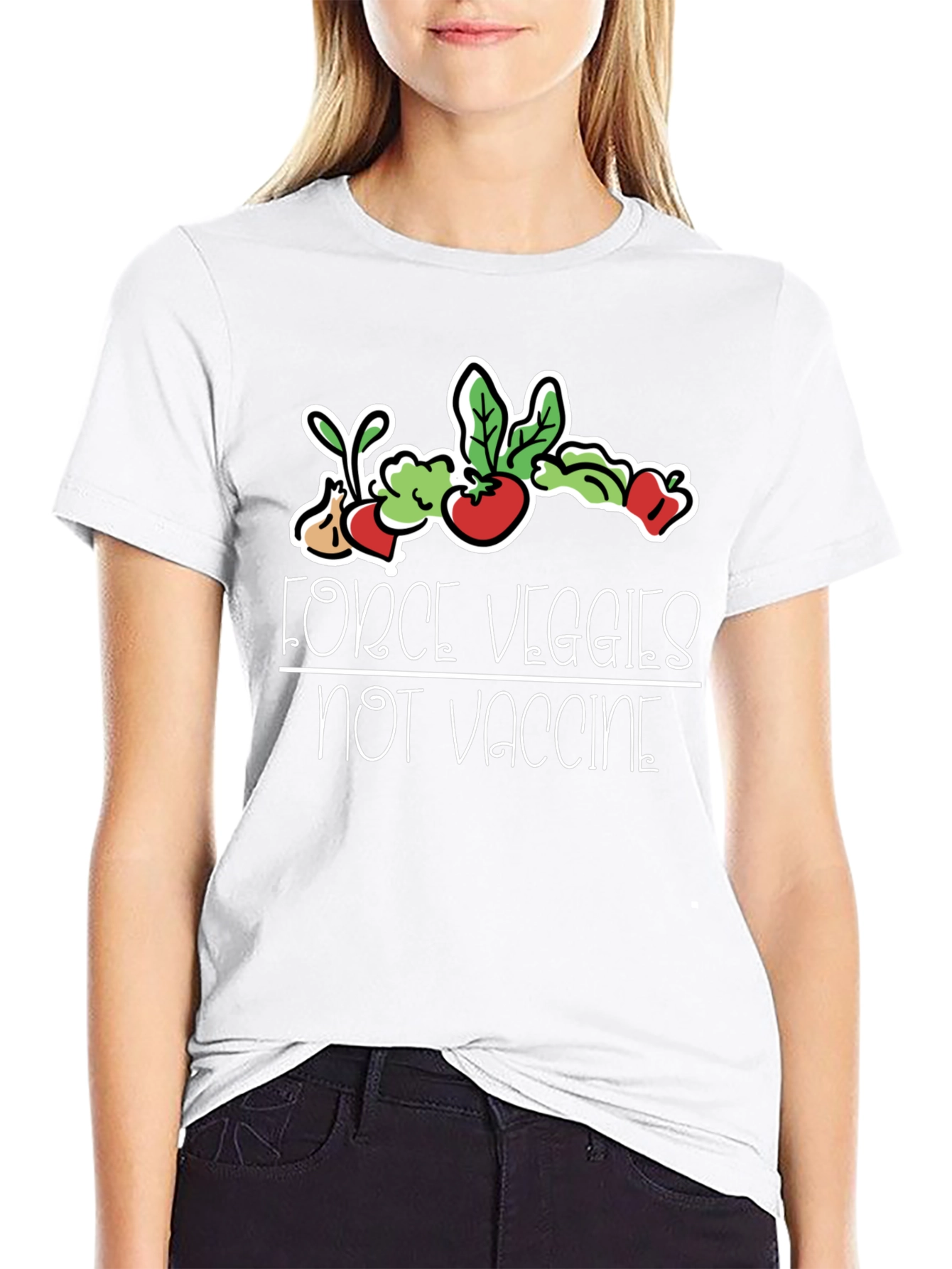 Force Veggies Not Vaccine Tee