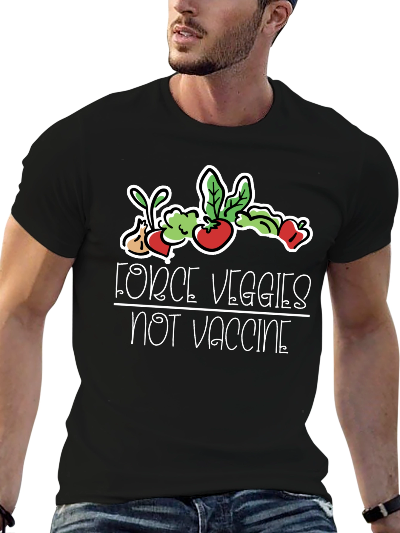 Force Veggies Not Vaccine Tee