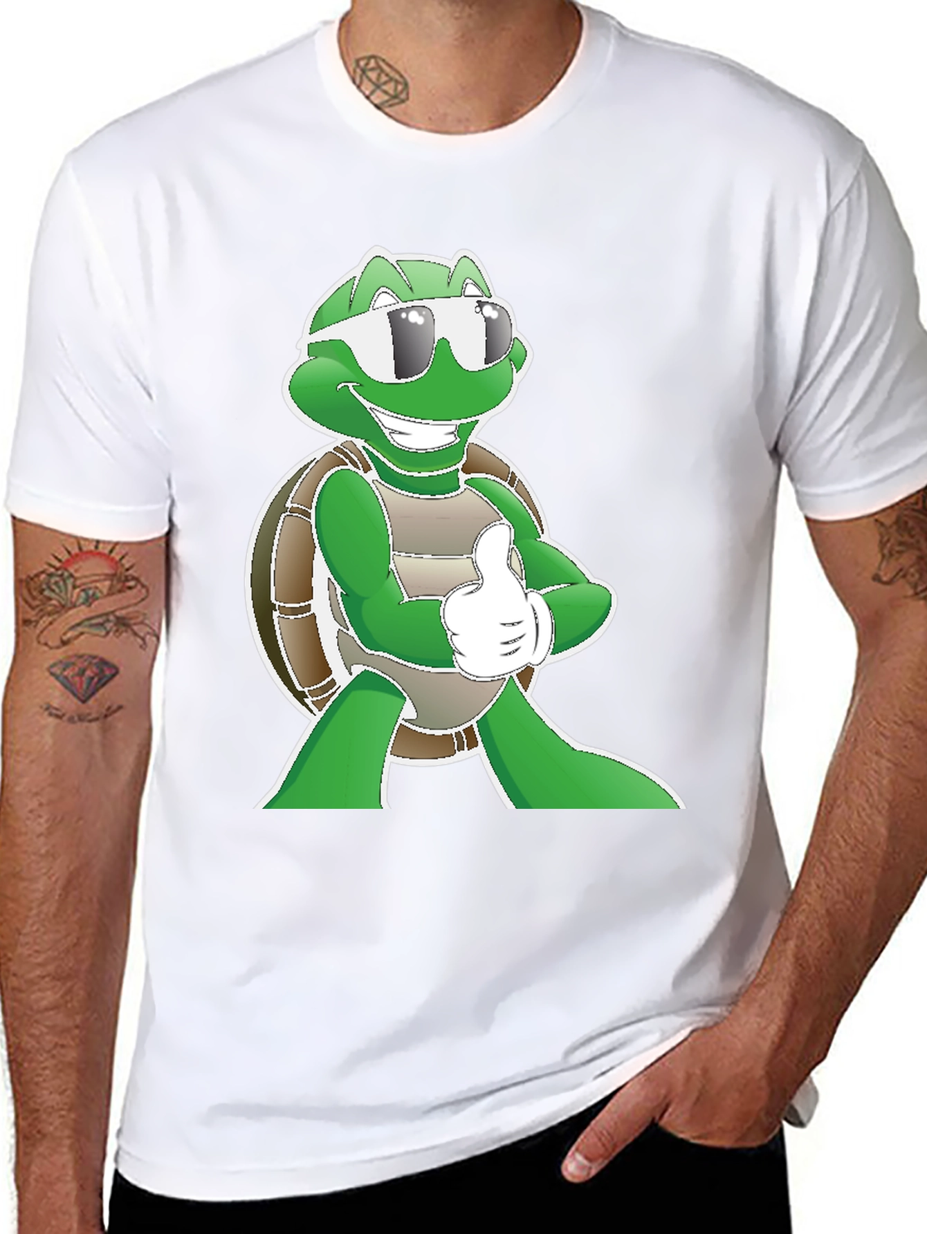 Cool Turtle Graphic T-Shirt