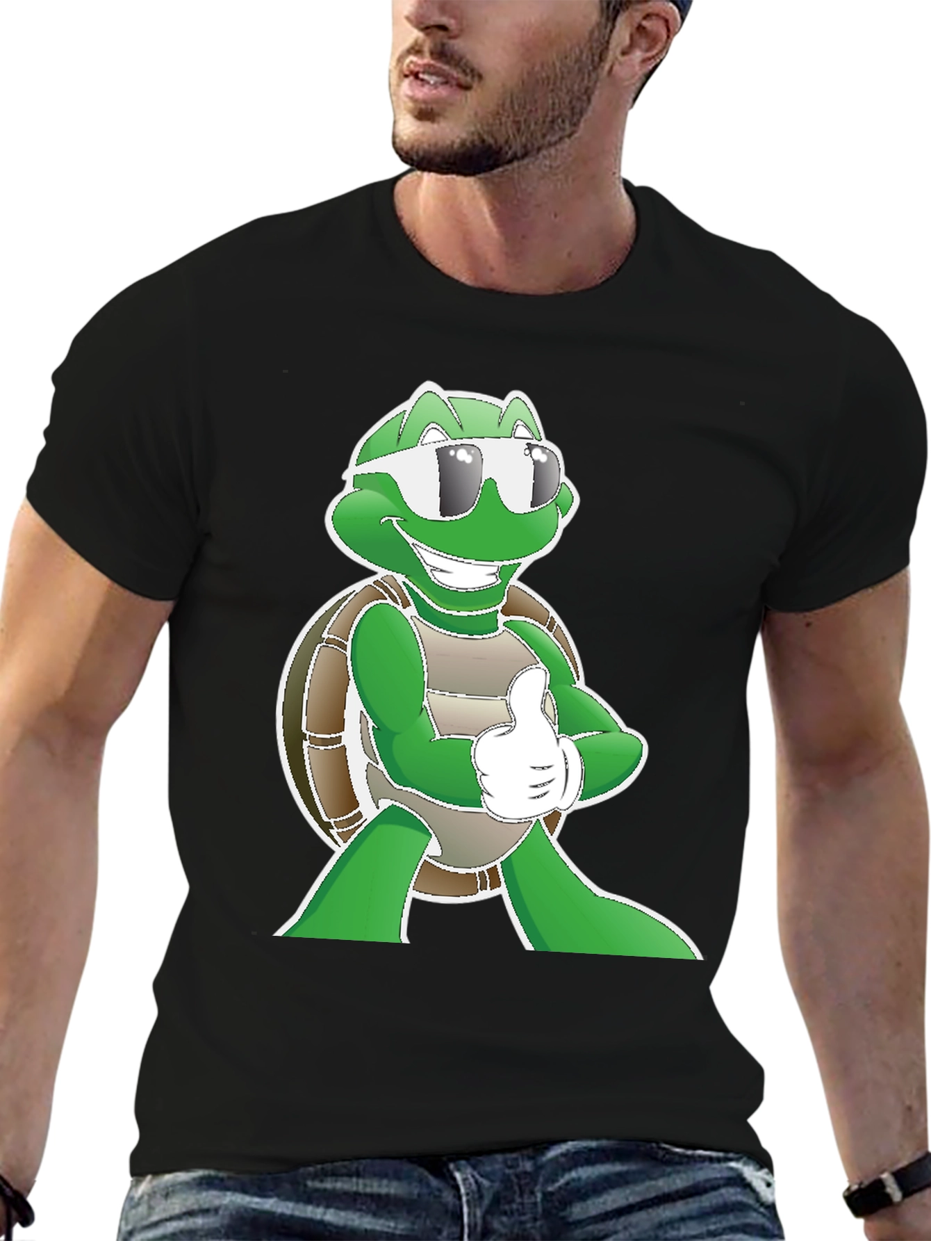 Cool Turtle Graphic T-Shirt
