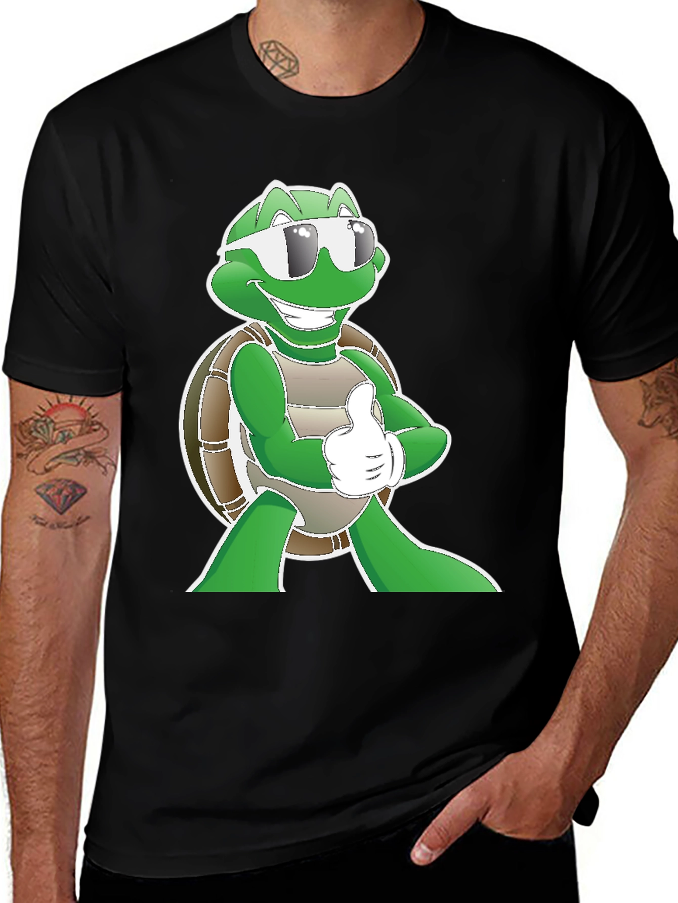 Cool Turtle Graphic T-Shirt