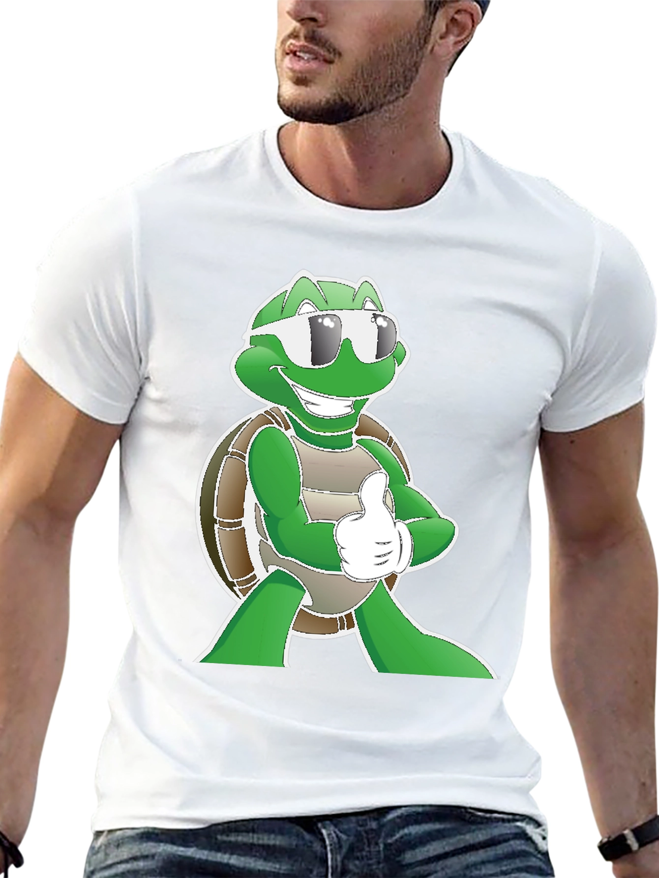 Cool Turtle Graphic T-Shirt
