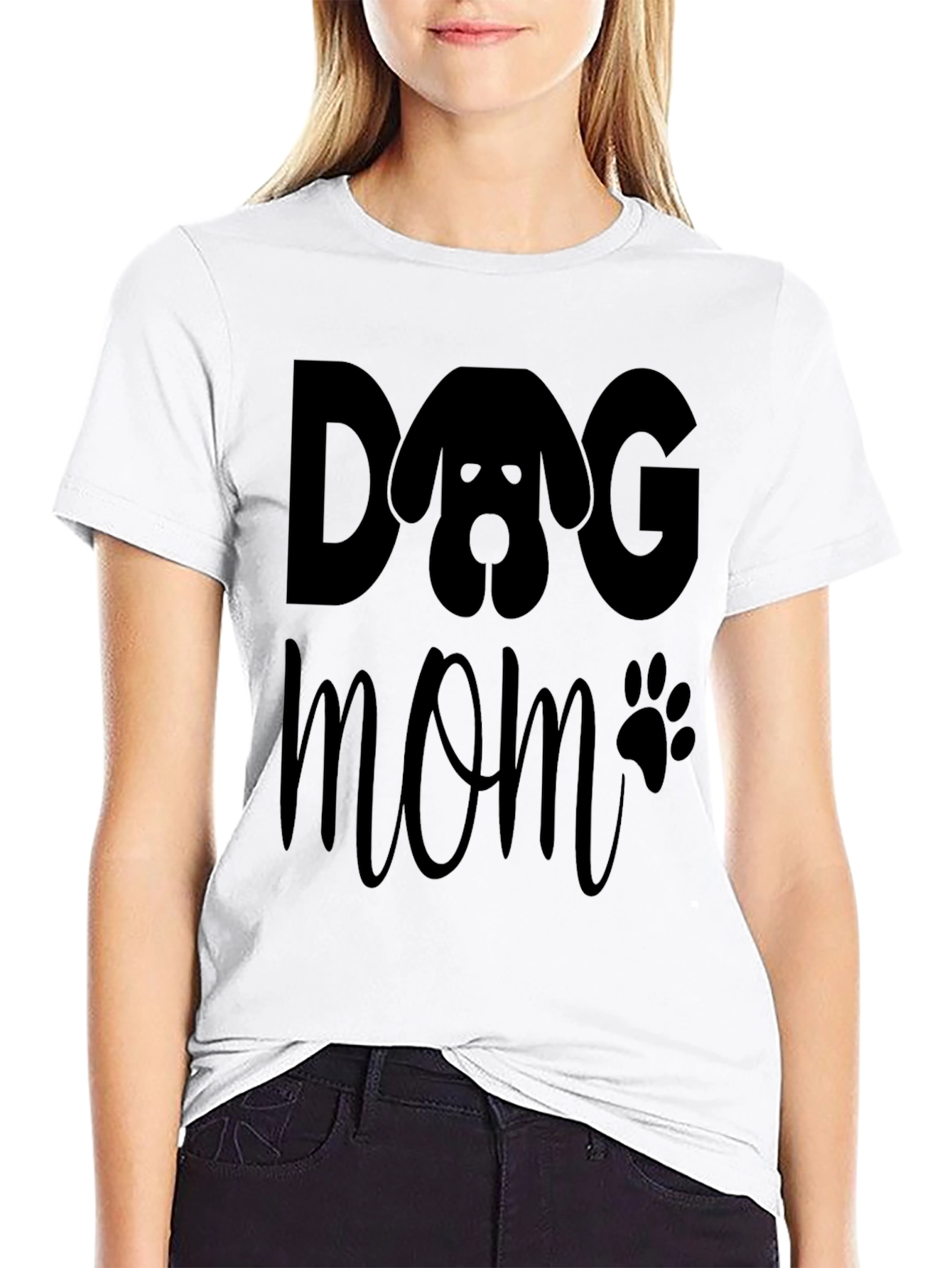 Dog Mom Graphic Tee - Pet Lover Shirt