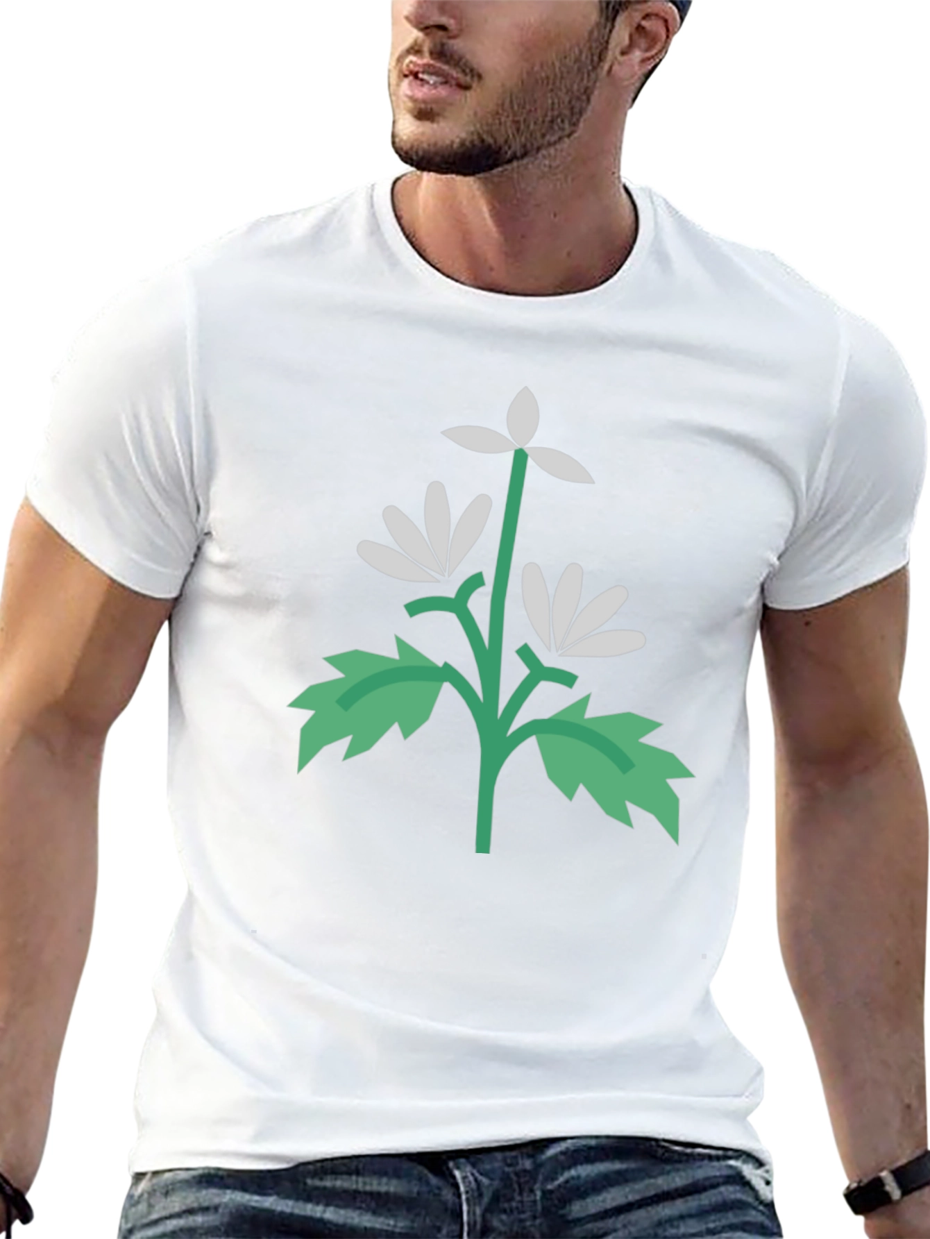 Floral Graphic Black T-Shirt | Unisex