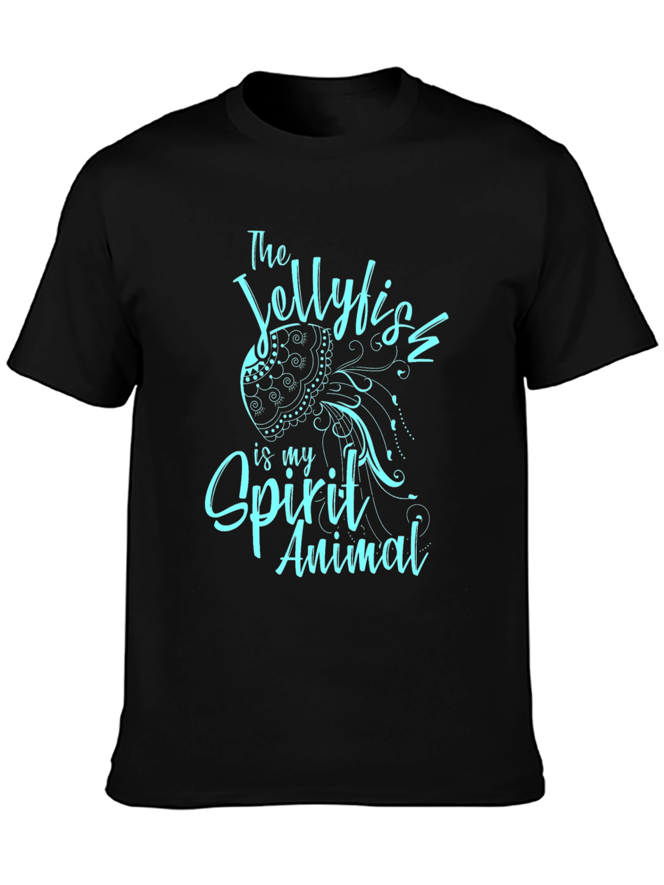 Jellyfish Spirit Animal T-Shirt - Black Graphic Tee