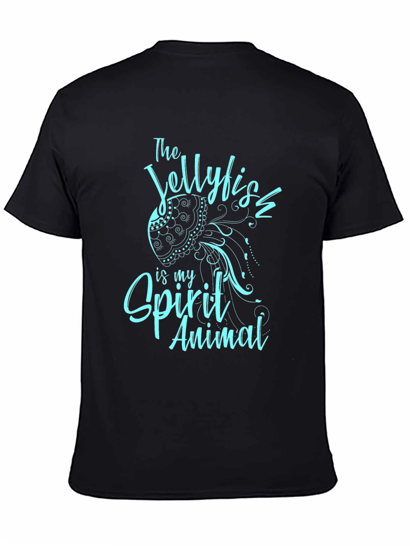 Jellyfish Spirit Animal T-Shirt - Black Graphic Tee