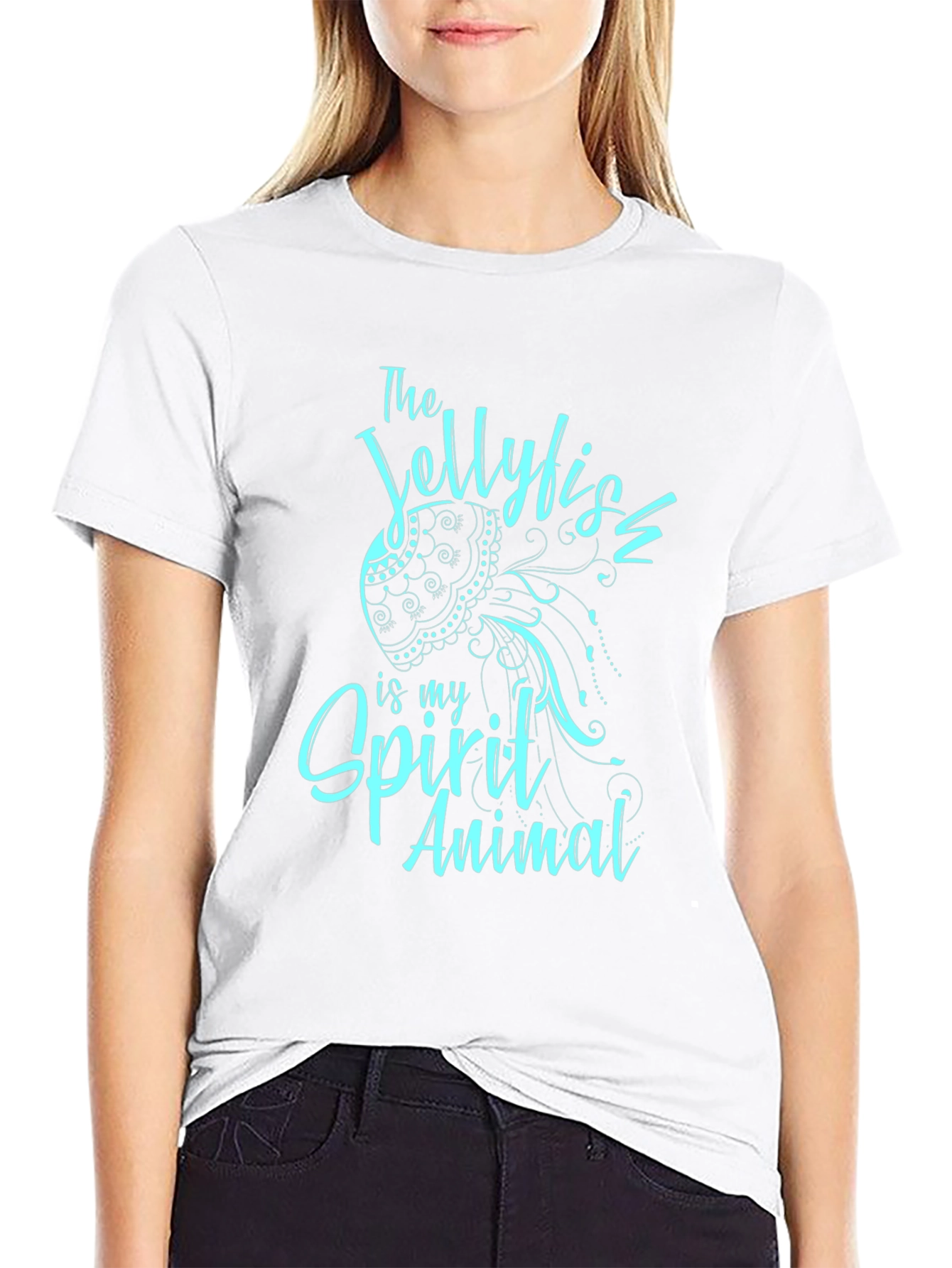 Jellyfish Spirit Animal T-Shirt - Black Graphic Tee