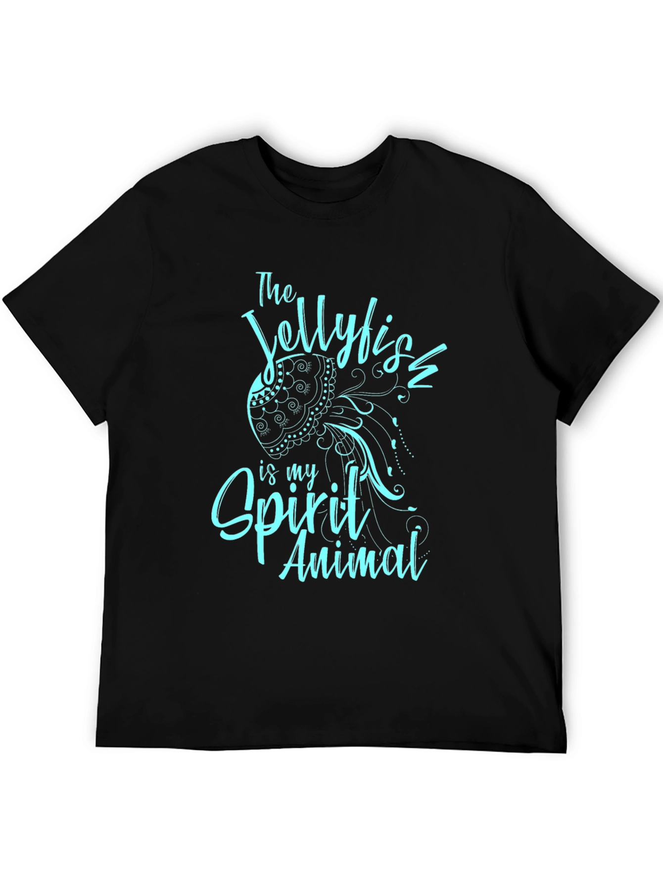 Jellyfish Spirit Animal T-Shirt - Black Graphic Tee
