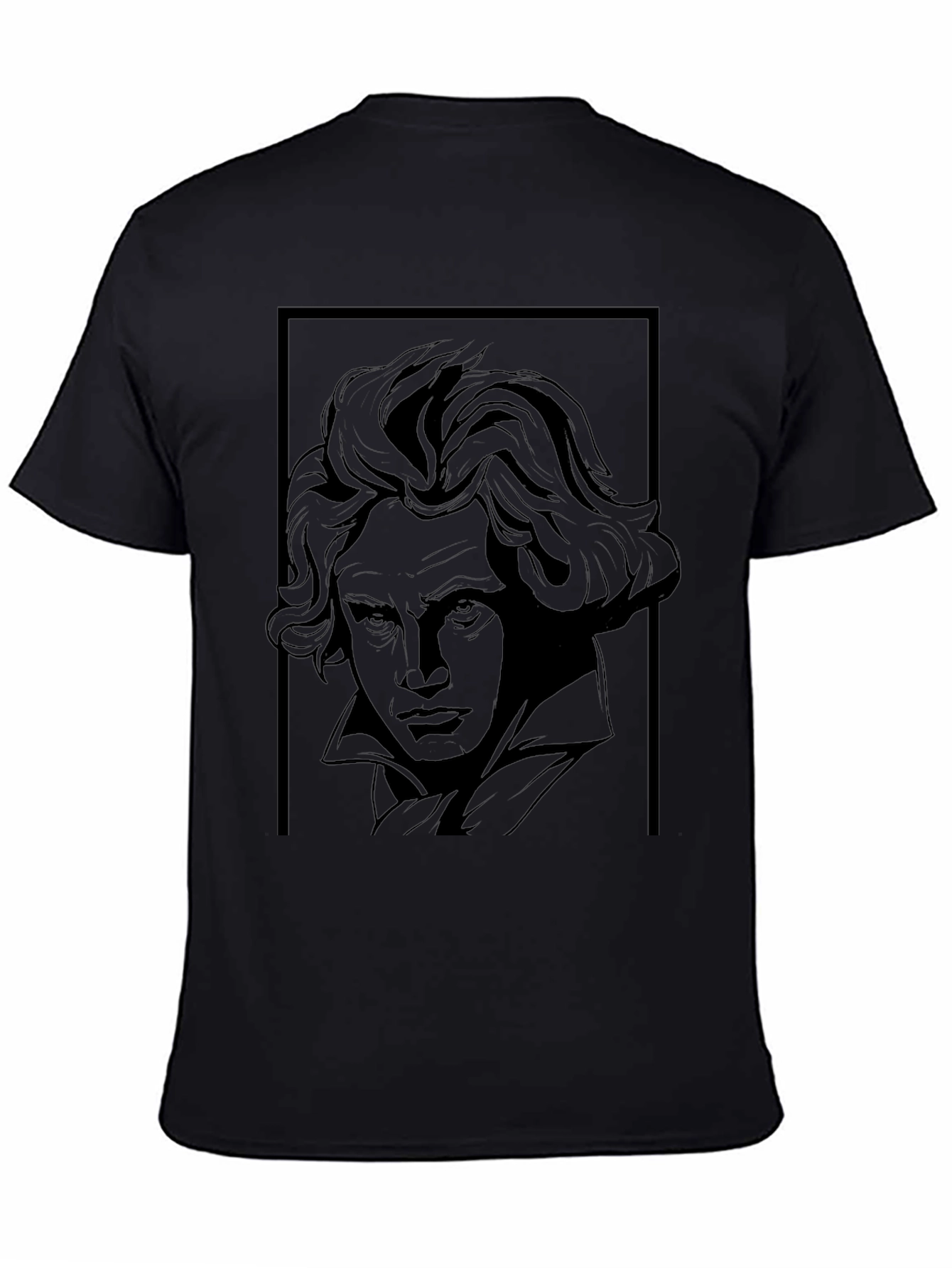 Beethoven Graphic Print T-Shirt - Classic Style