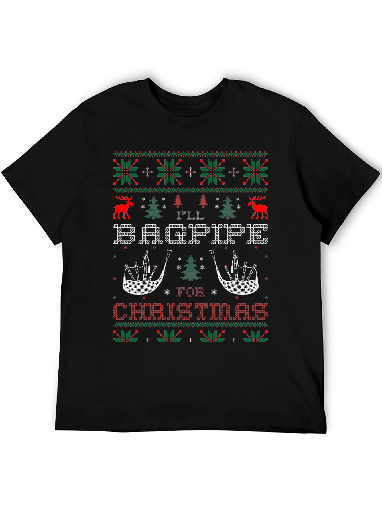 Ill Bagpipe for Christmas Holiday T-Shirt