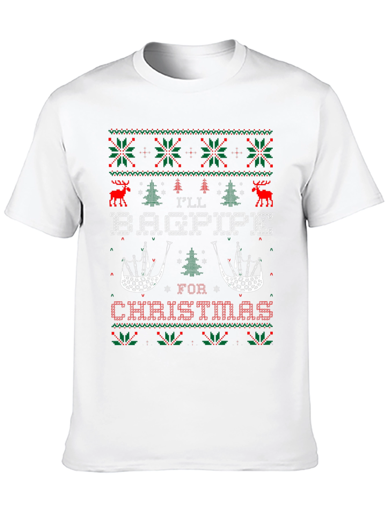 Ill Bagpipe for Christmas Holiday T-Shirt