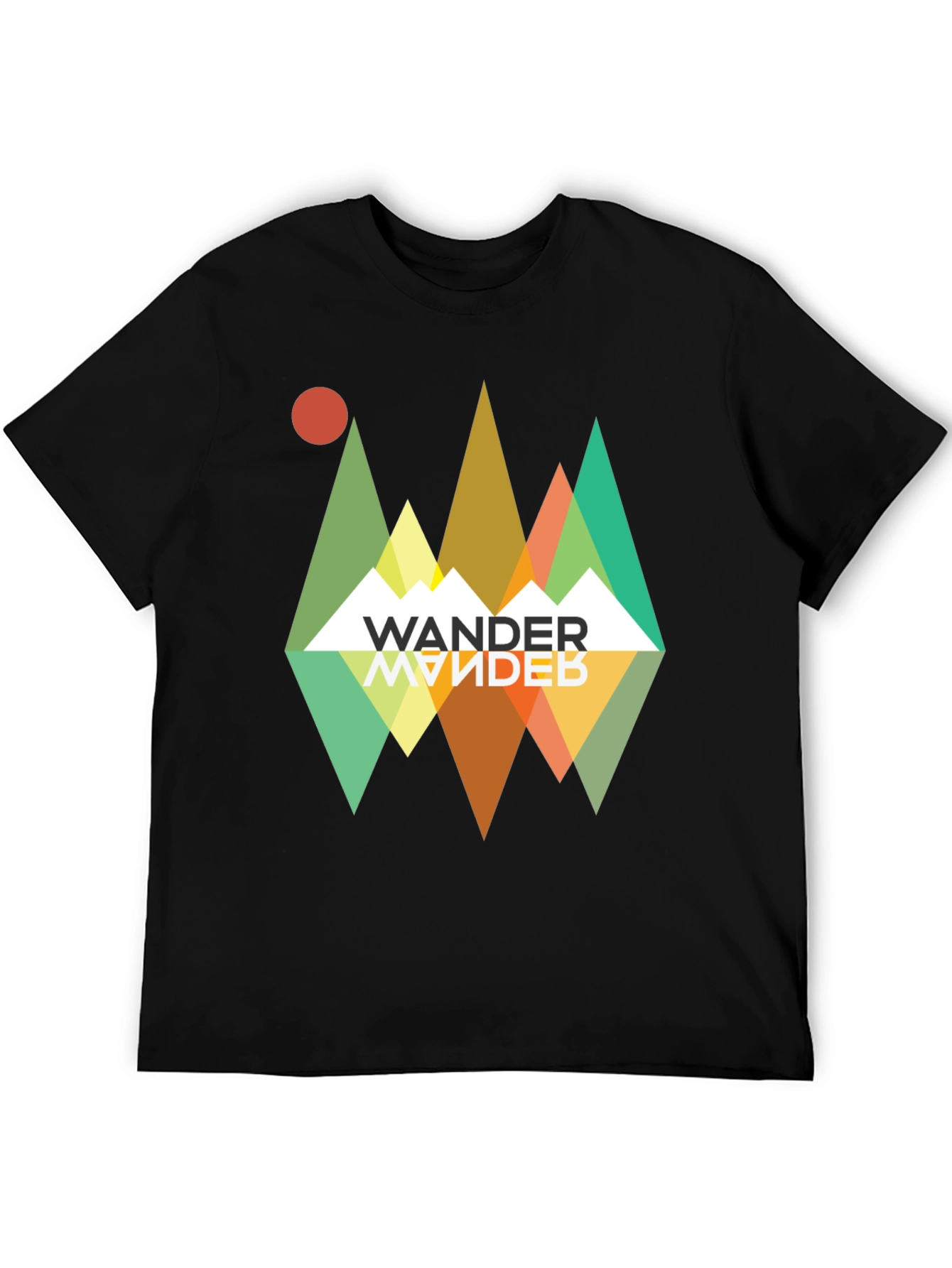 Wander Graphic Tee - Retro Mountain Adventure
