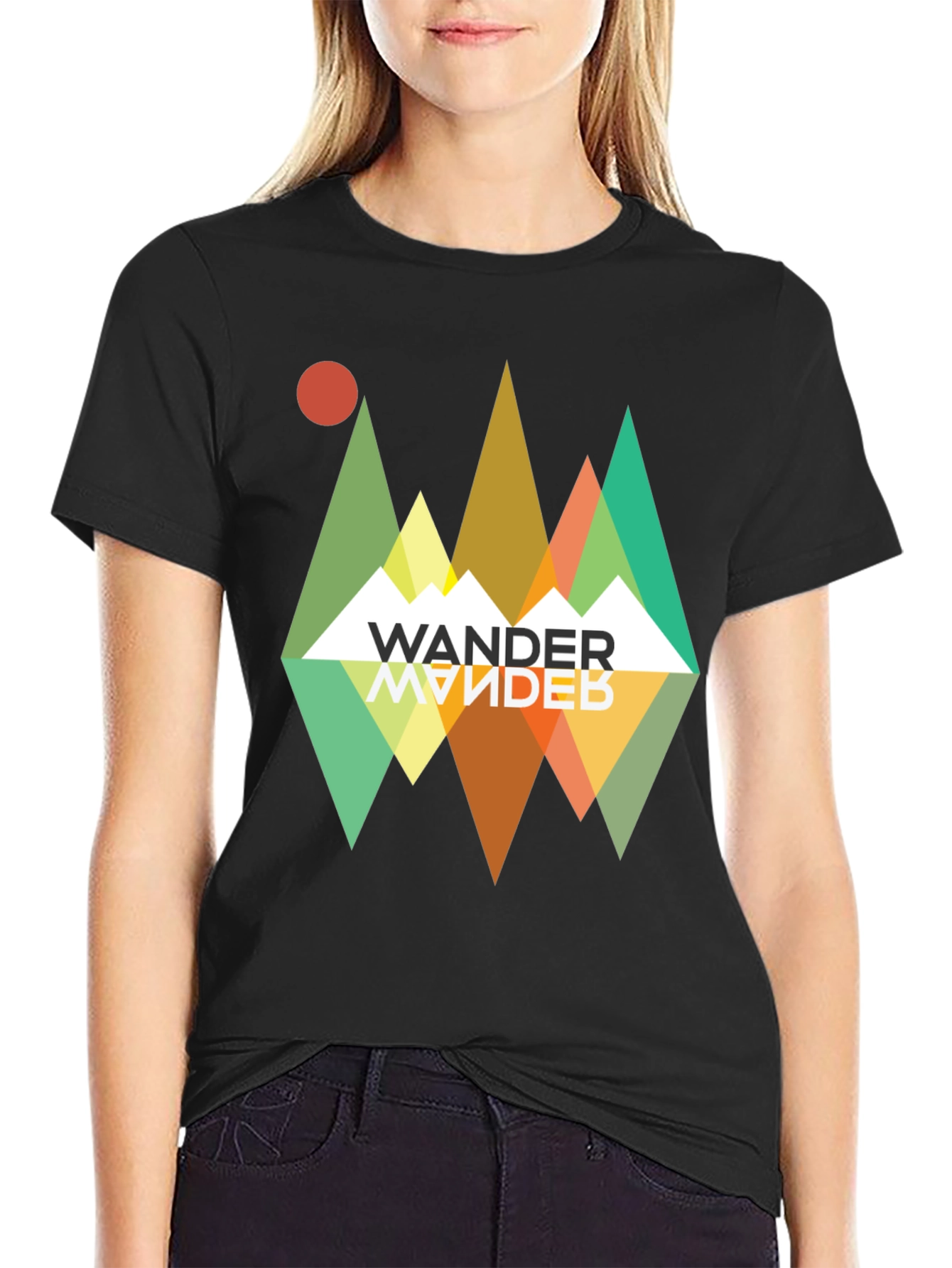Wander Graphic Tee - Retro Mountain Adventure